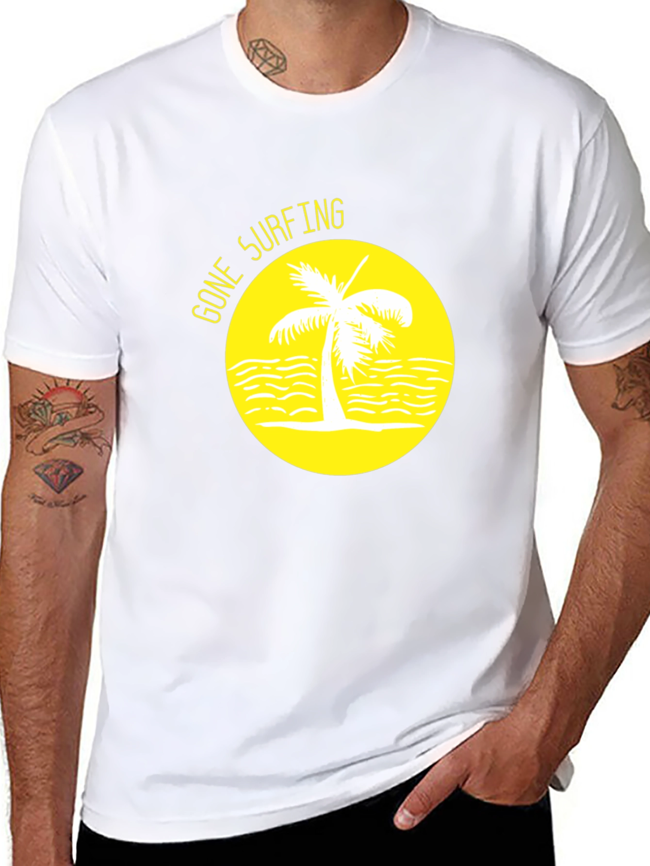 Gone Surfing Graphic Tee - Black