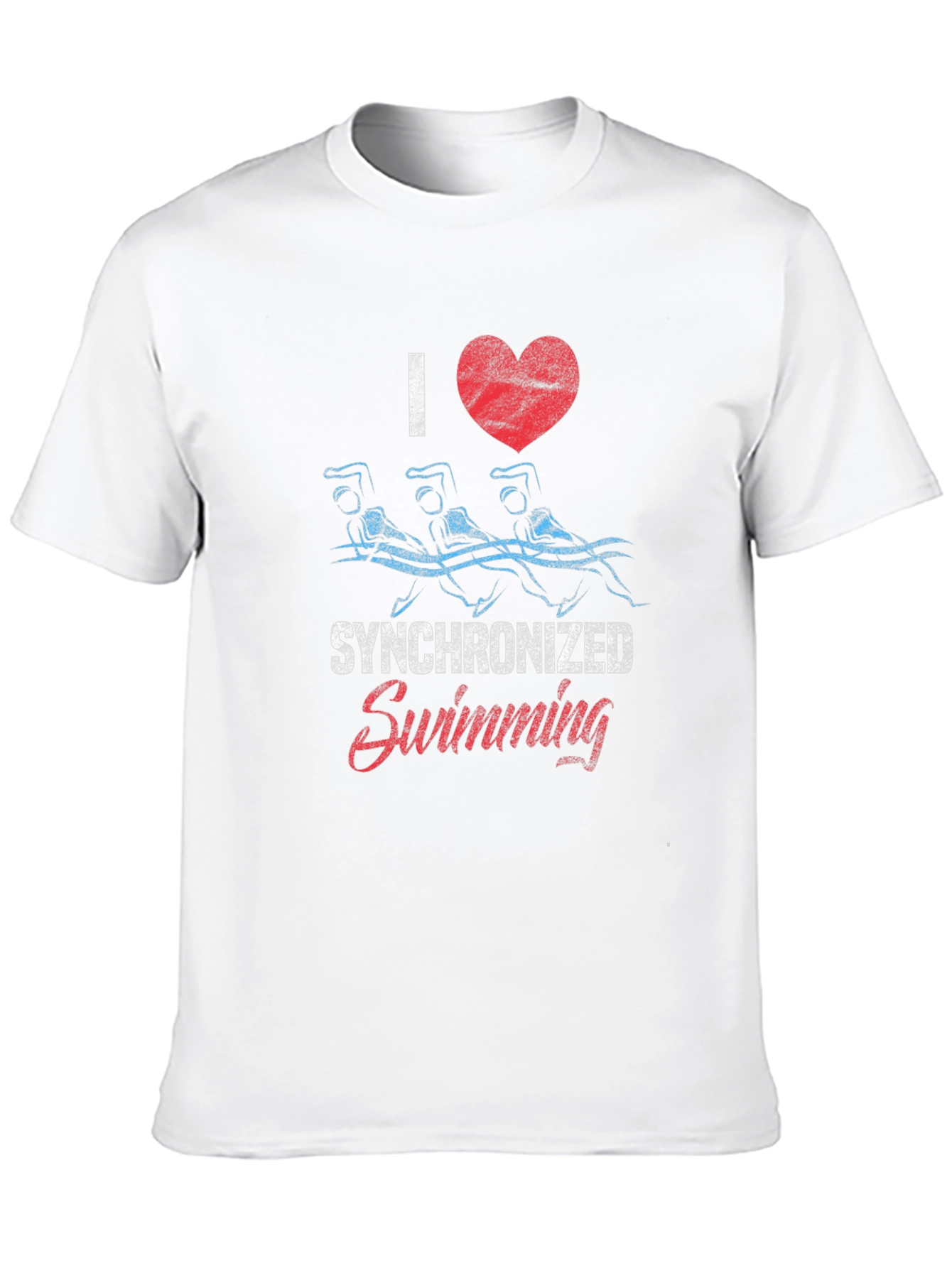 I Love Synchronized Swimming Graphic Tee