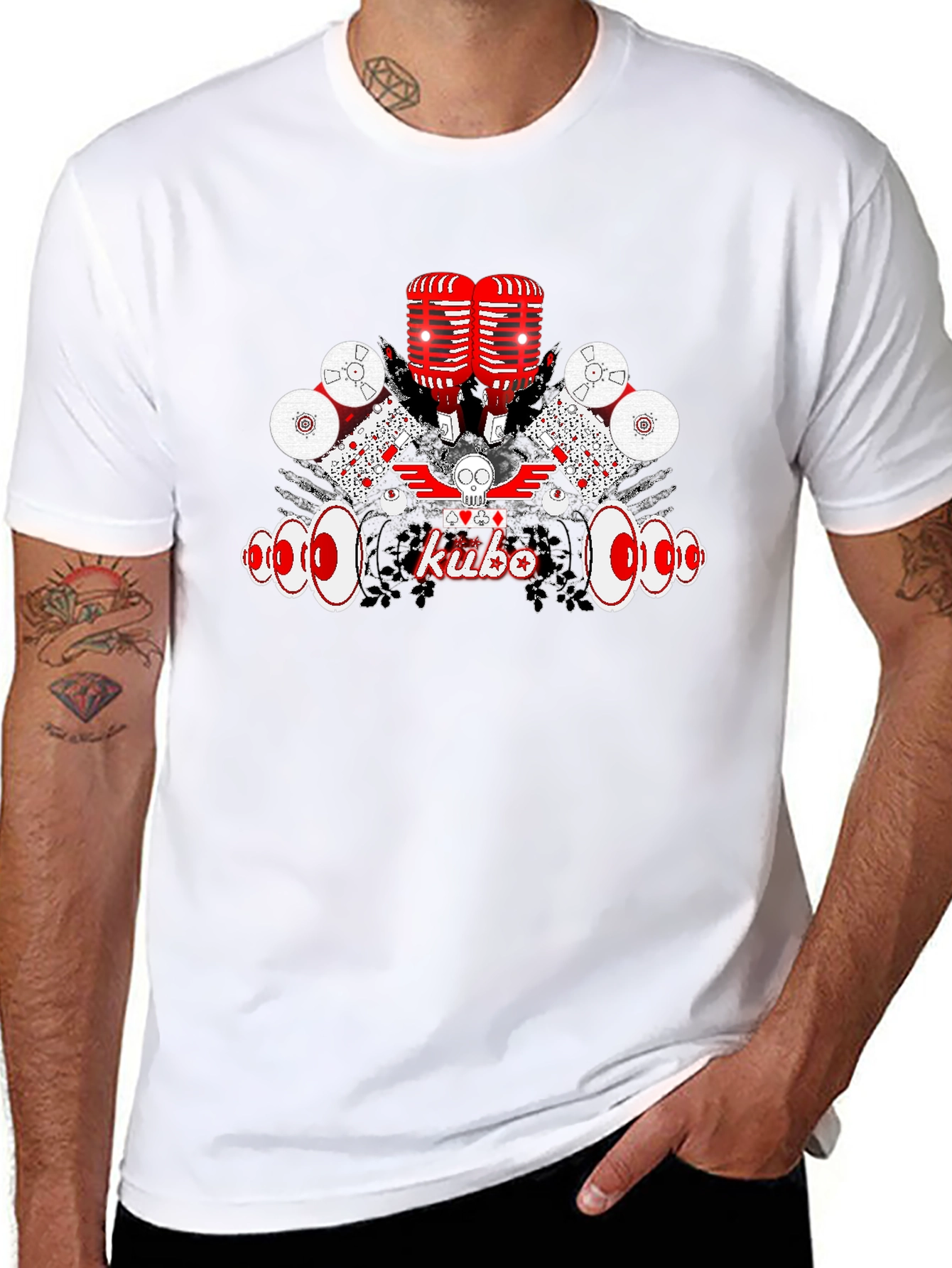 Kubo Graphic Tee - Retro Music Vibes