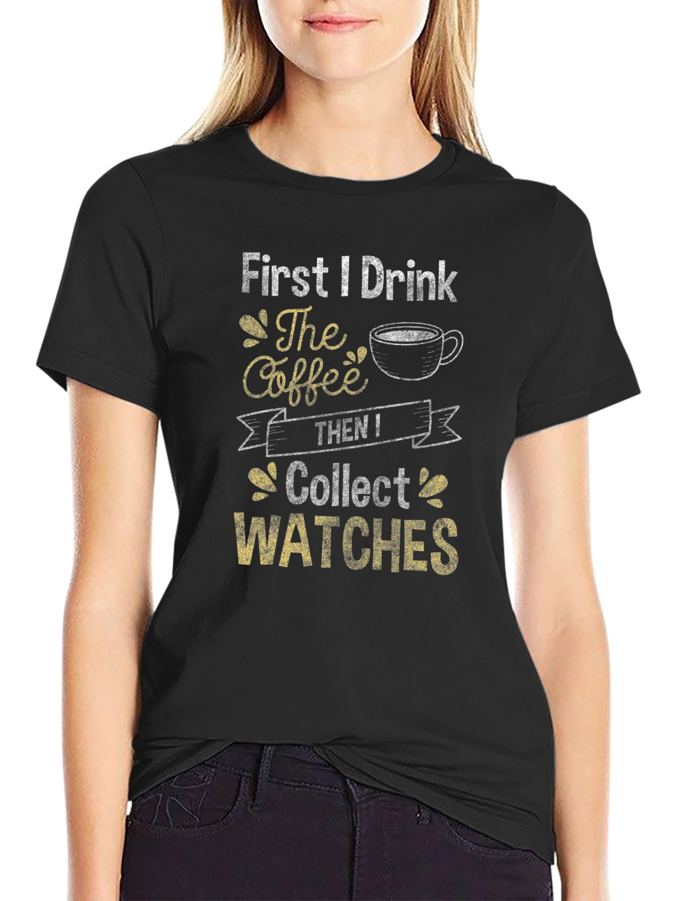 Coffee Then Watches Graphic T-Shirt