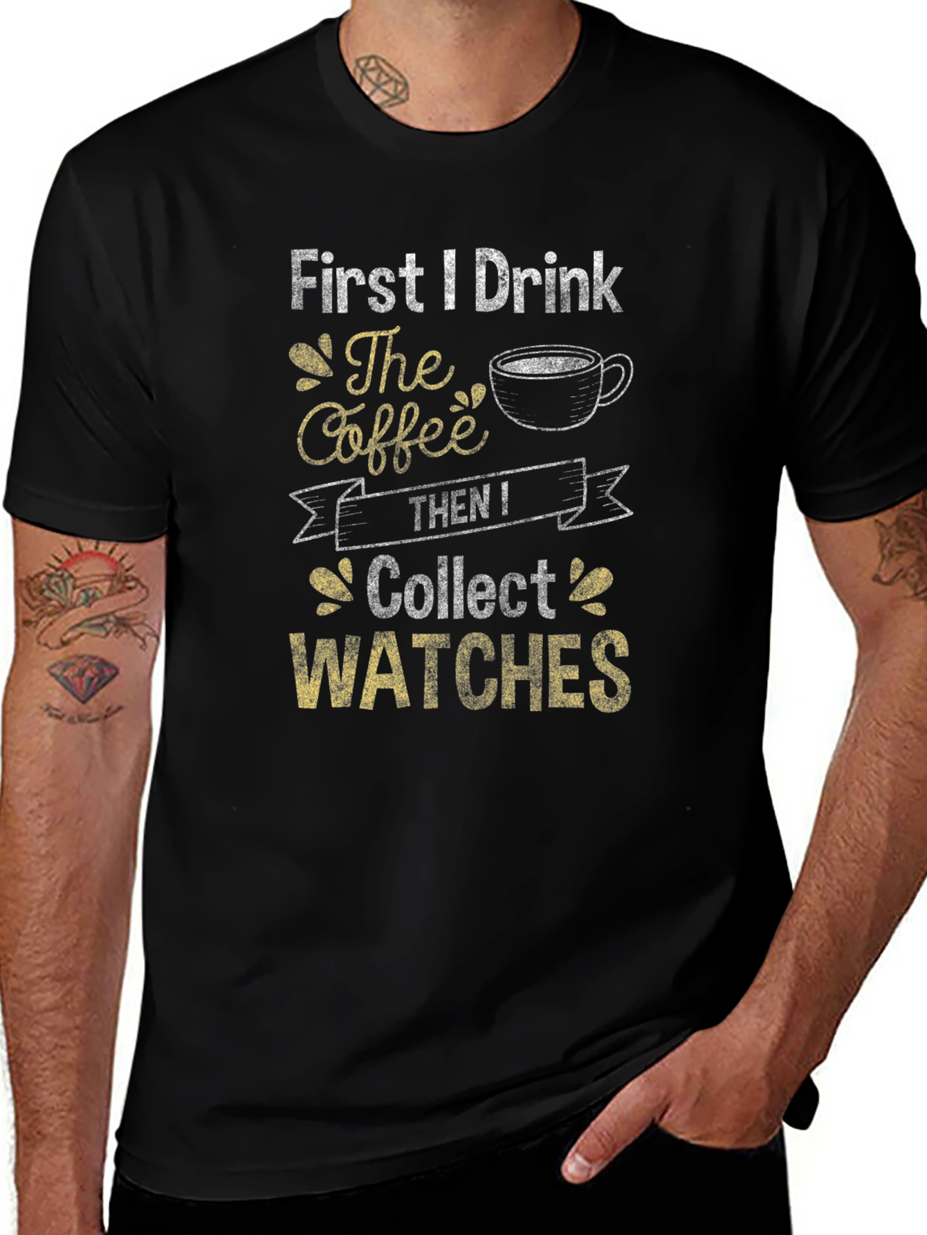 Coffee Then Watches Graphic T-Shirt