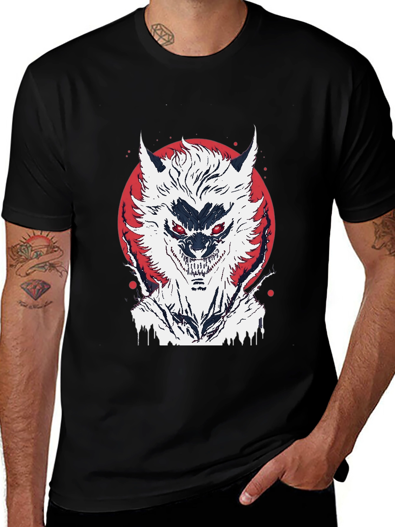 Monster Graphic Black T-Shirt
