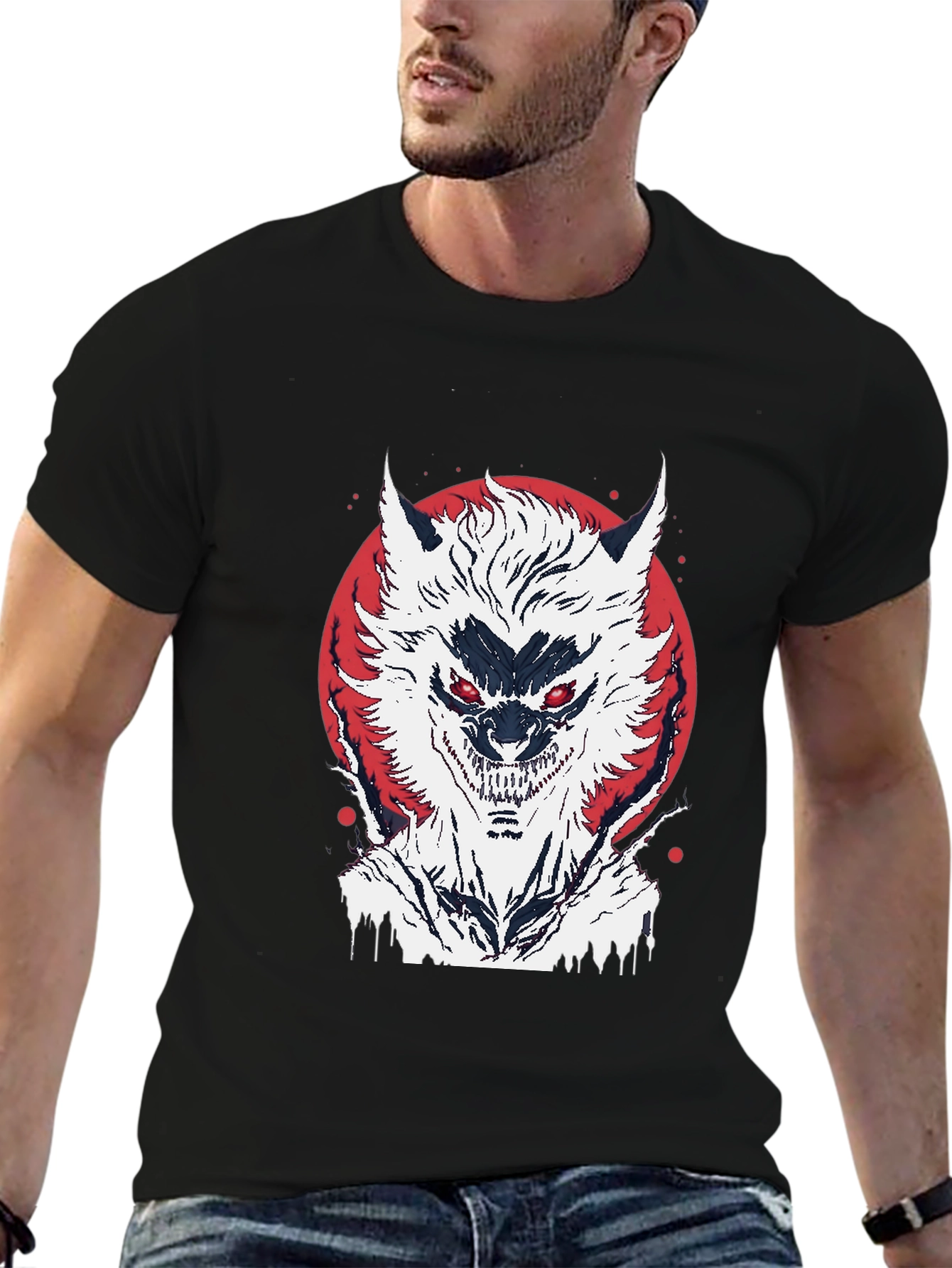 Monster Graphic Black T-Shirt