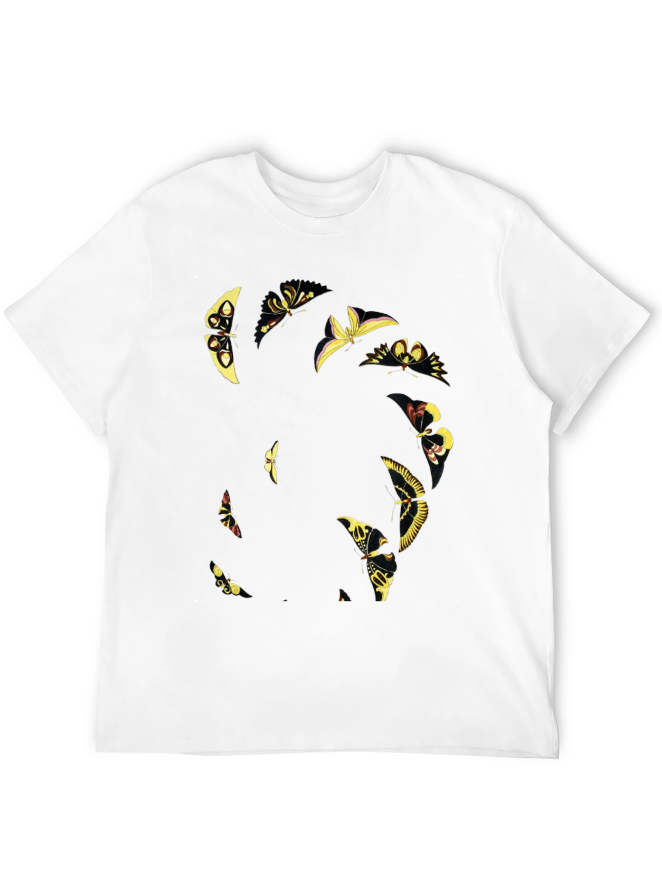 Butterfly Graphic Tee - Black Cotton Blend