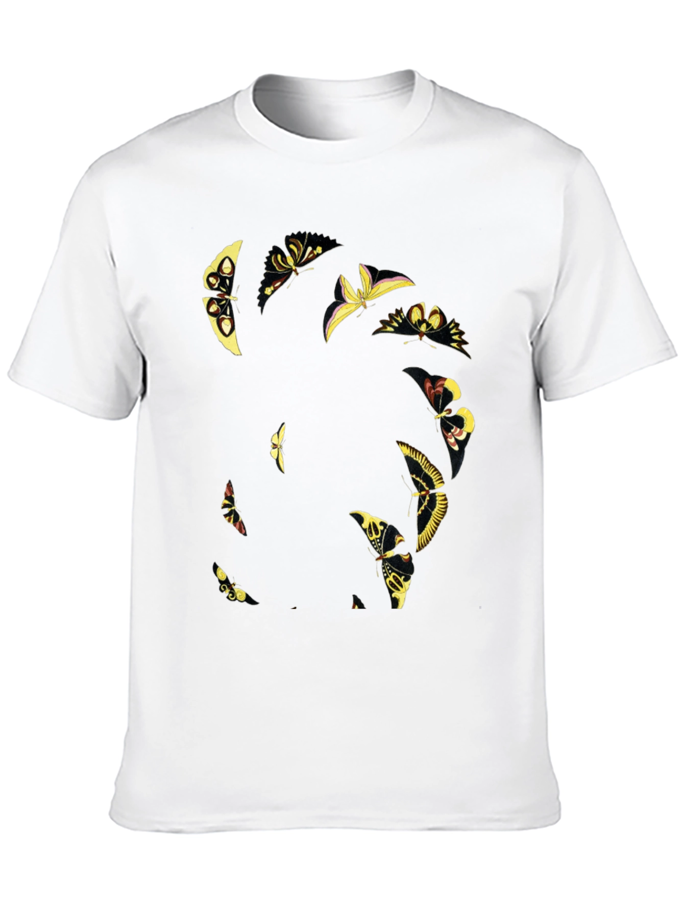 Butterfly Graphic Tee - Black Cotton Blend