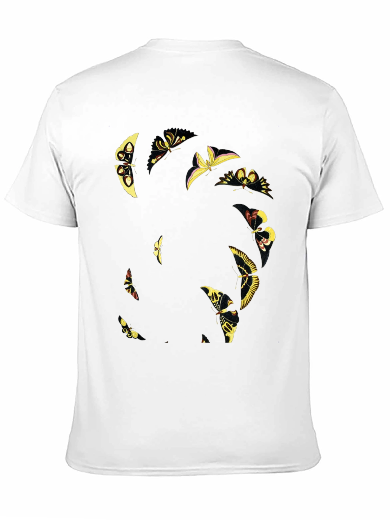 Butterfly Graphic Tee - Black Cotton Blend