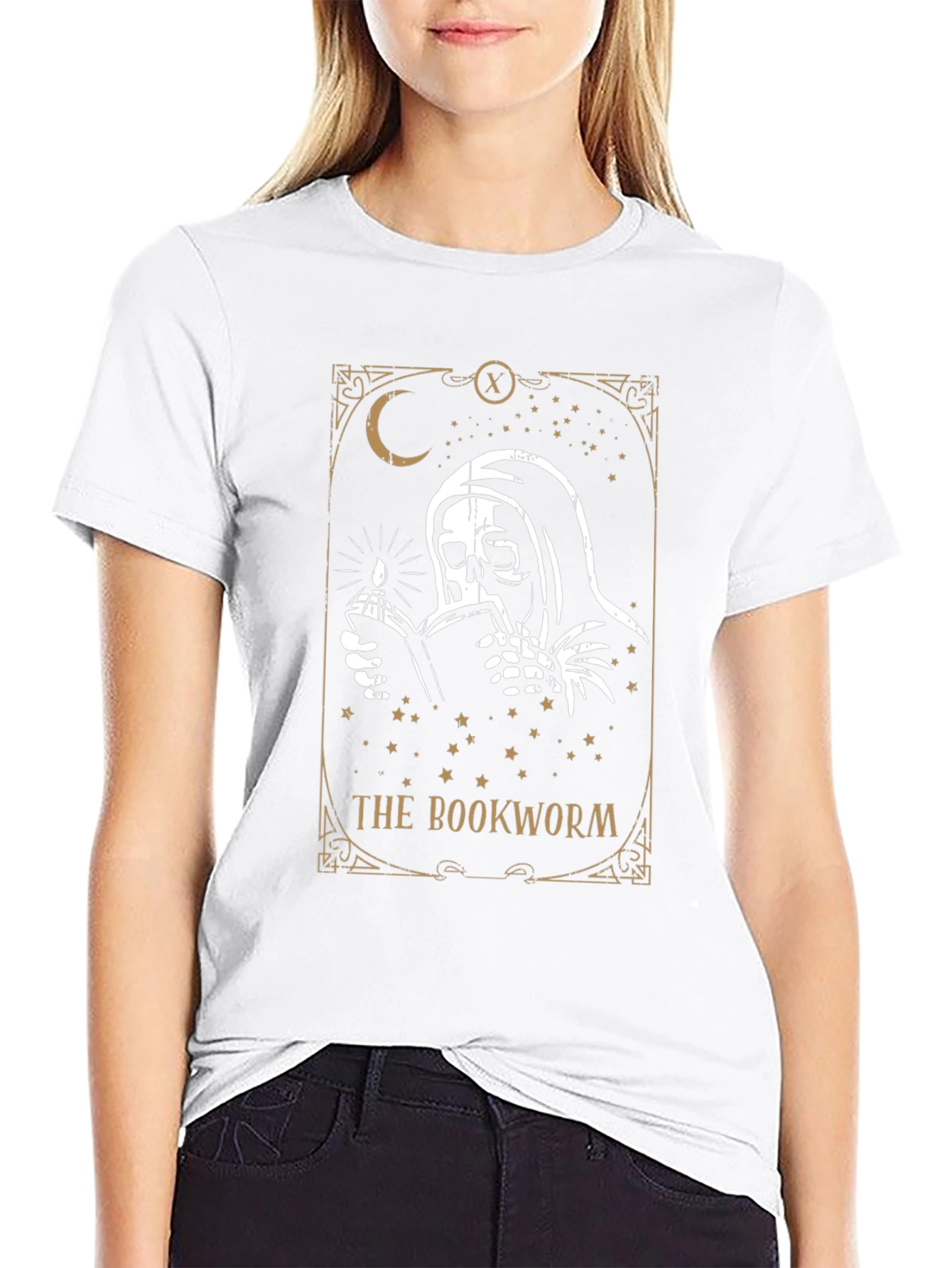 The Bookworm T-Shirt - Reading Grim Reaper Tee