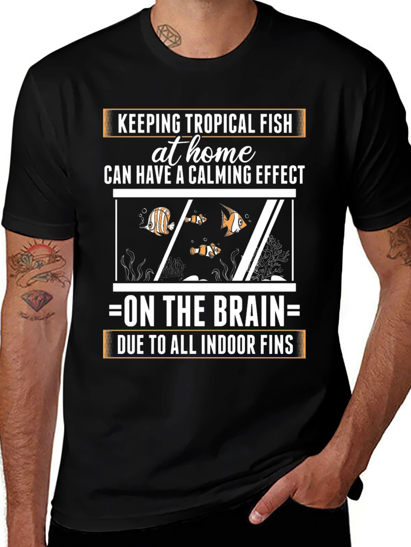 Tropical Fish Calming Effect Graphic Tee
