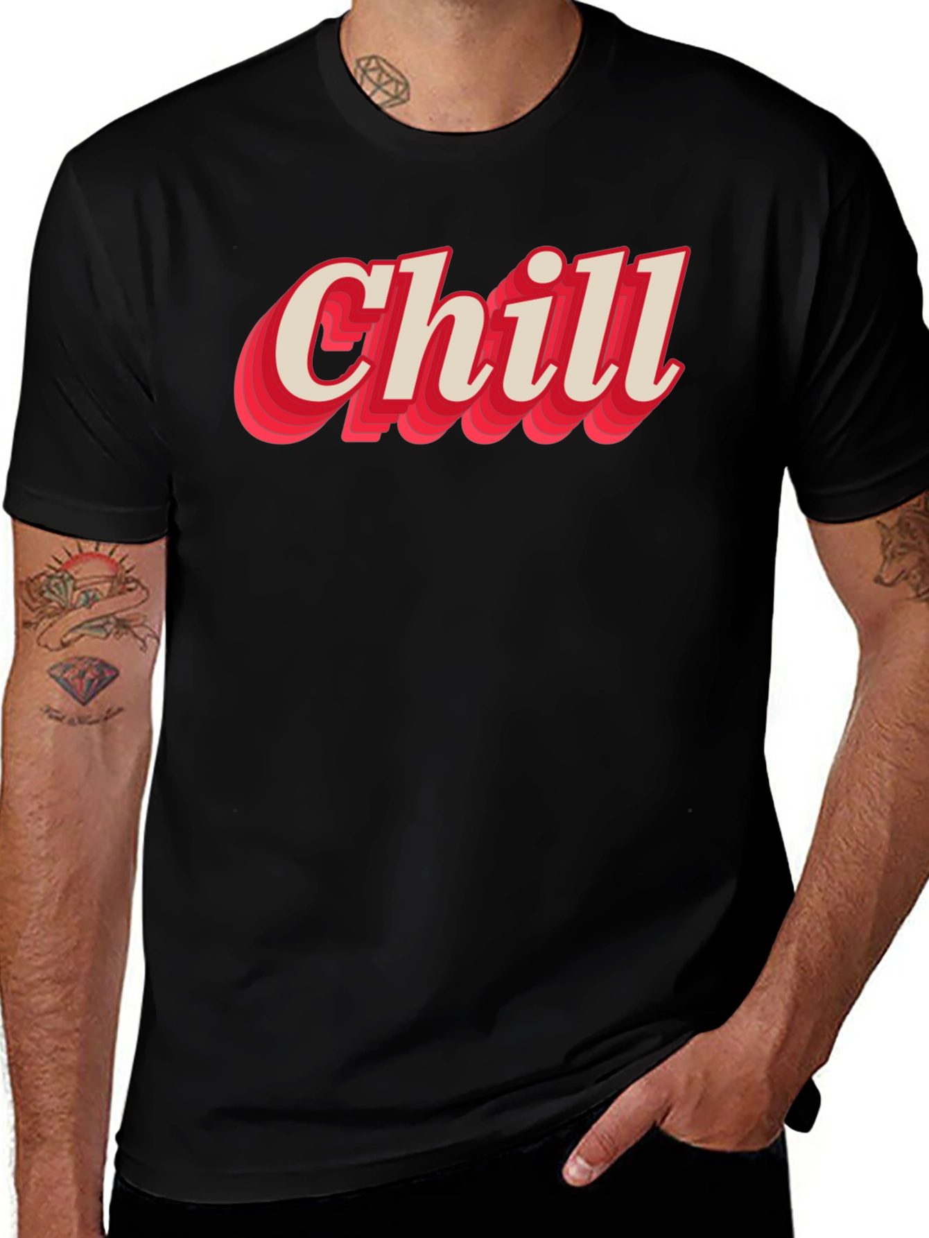 Chill Retro Graphic Tee - Relaxed Style