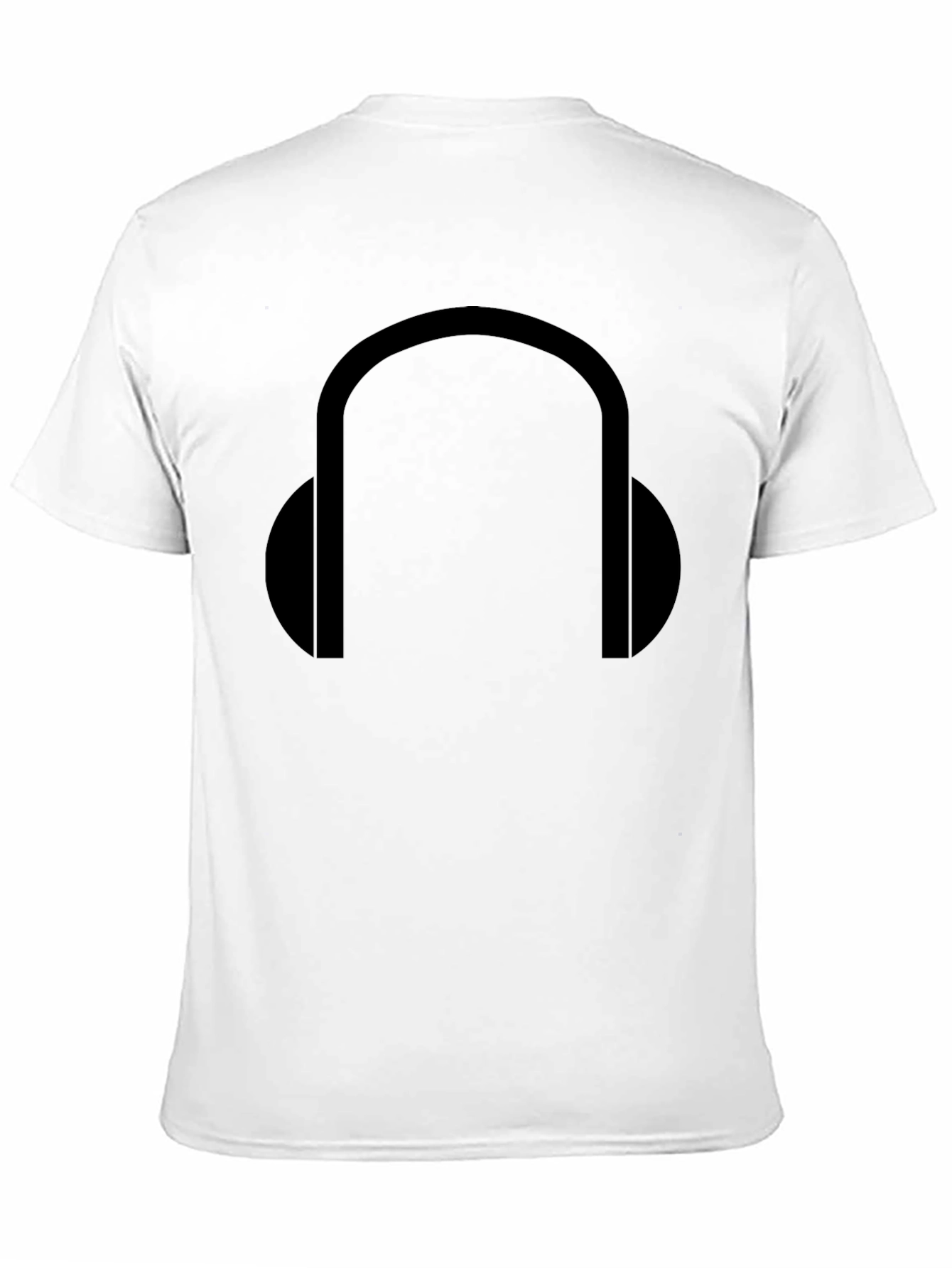Headphone Graphic Black T-Shirt