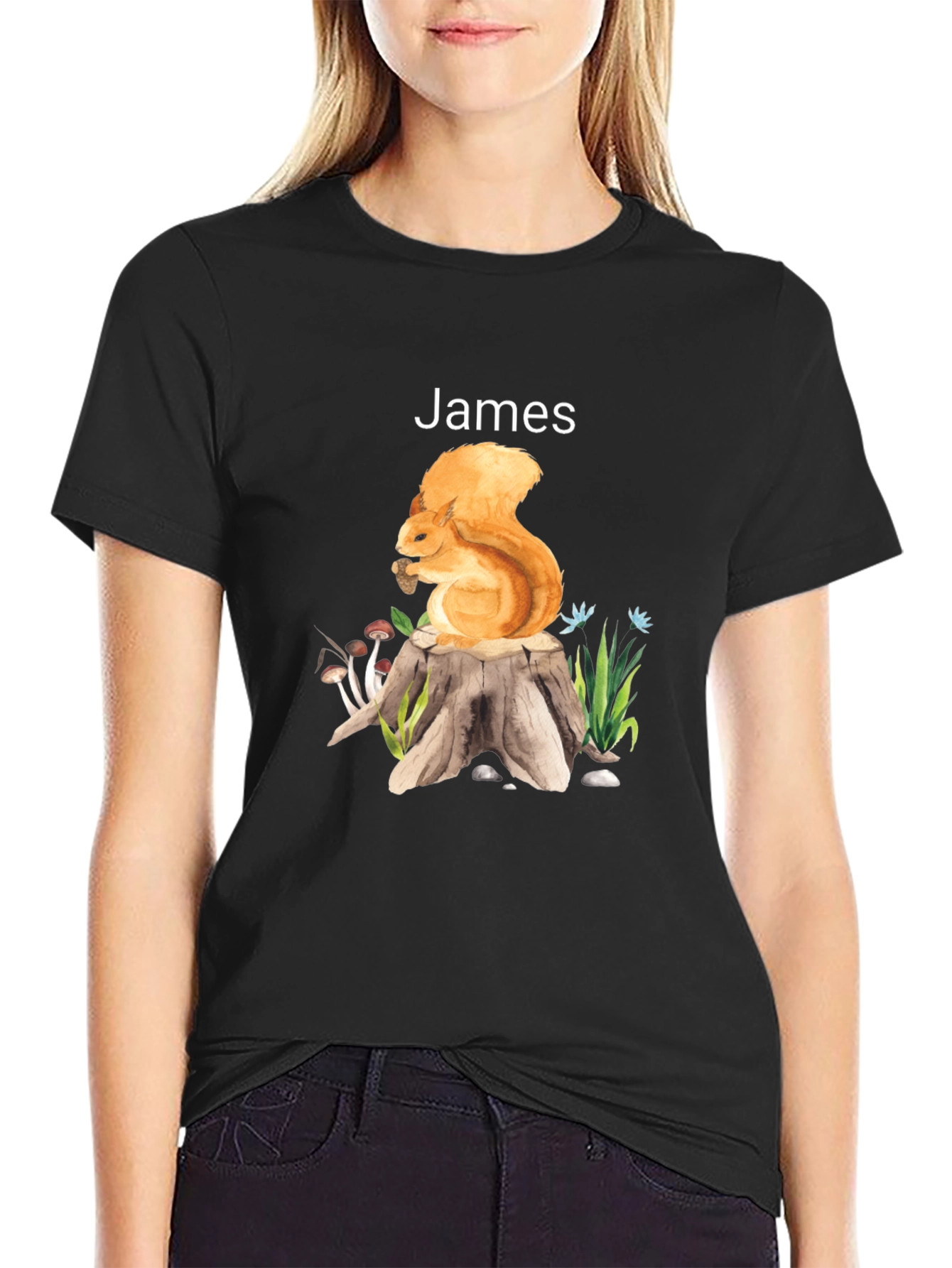 Squirrel Personalized Tee: James Edition