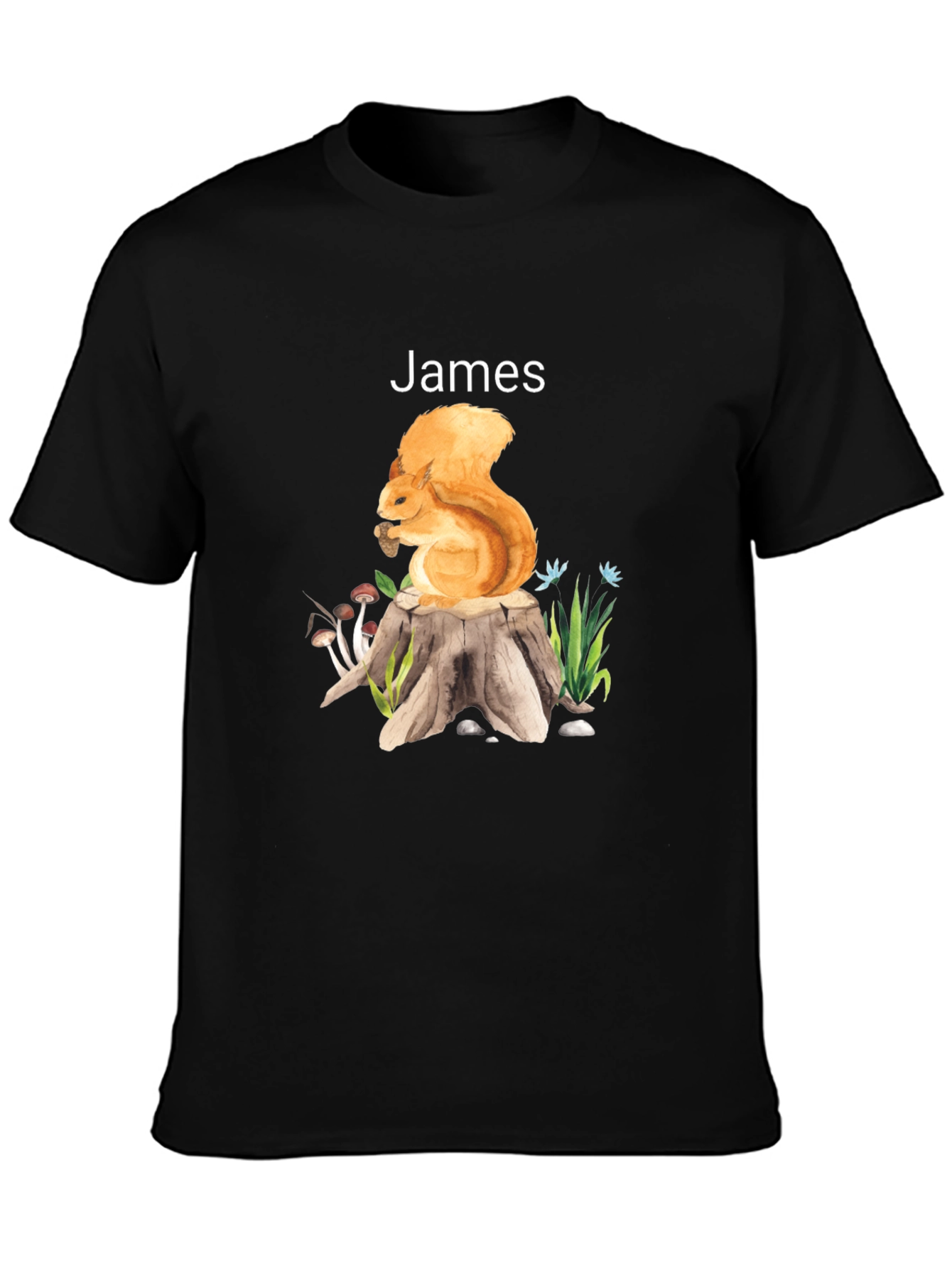 Squirrel Personalized Tee: James Edition