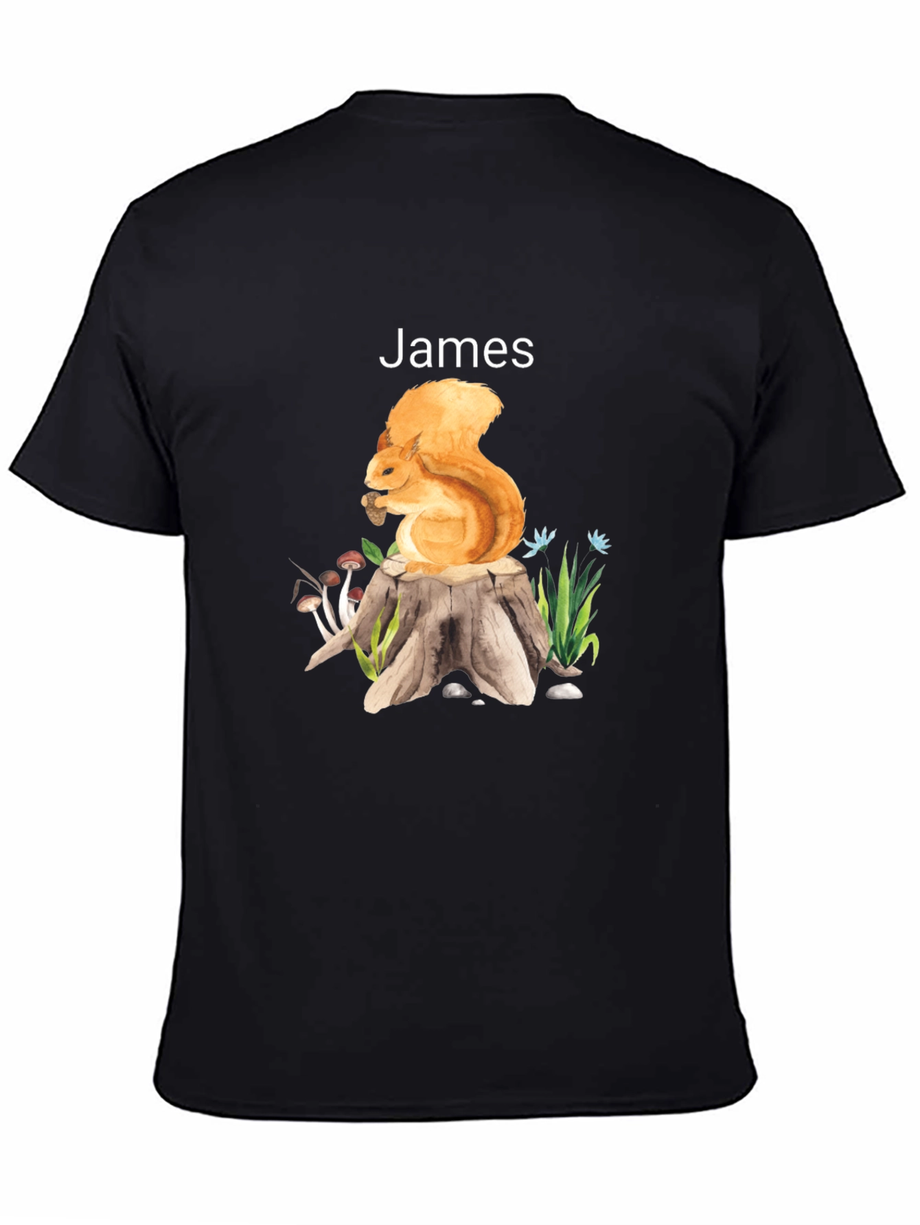 Squirrel Personalized Tee: James Edition