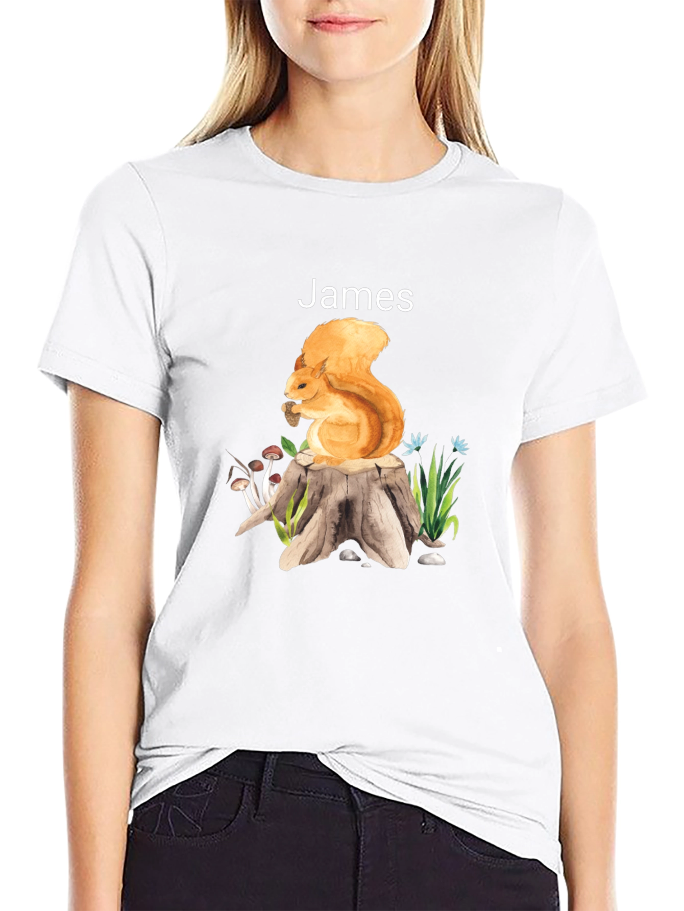 Squirrel Personalized Tee: James Edition