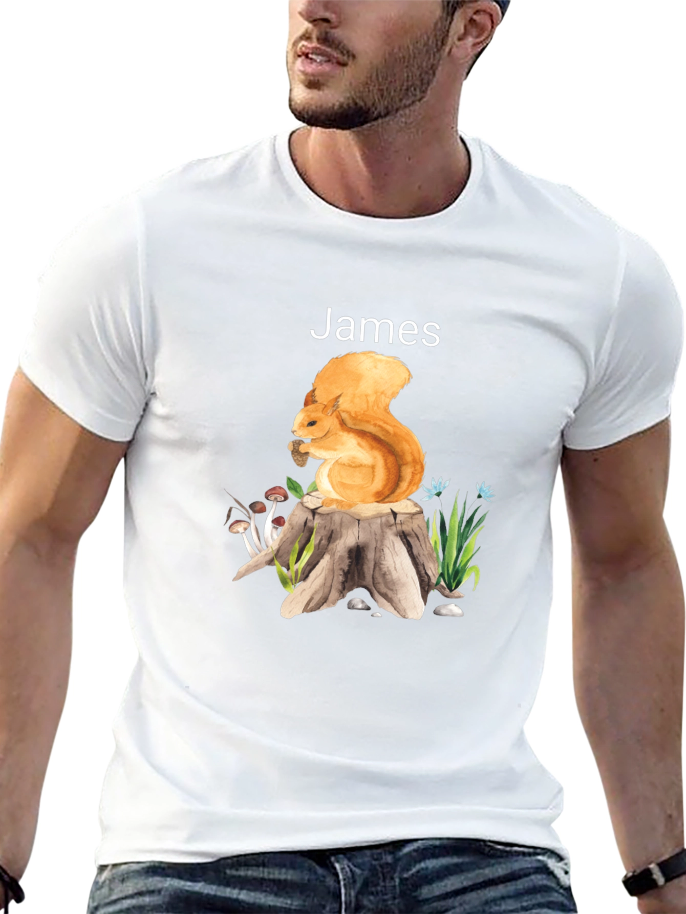 Squirrel Personalized Tee: James Edition