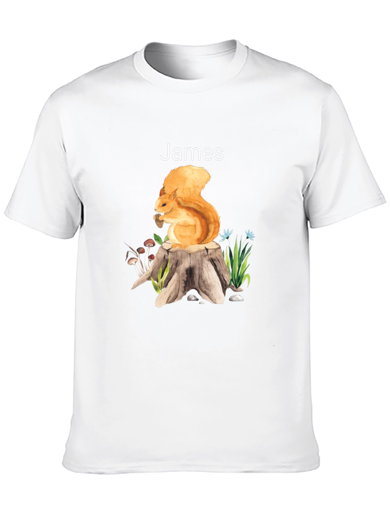 Squirrel Personalized Tee: James Edition