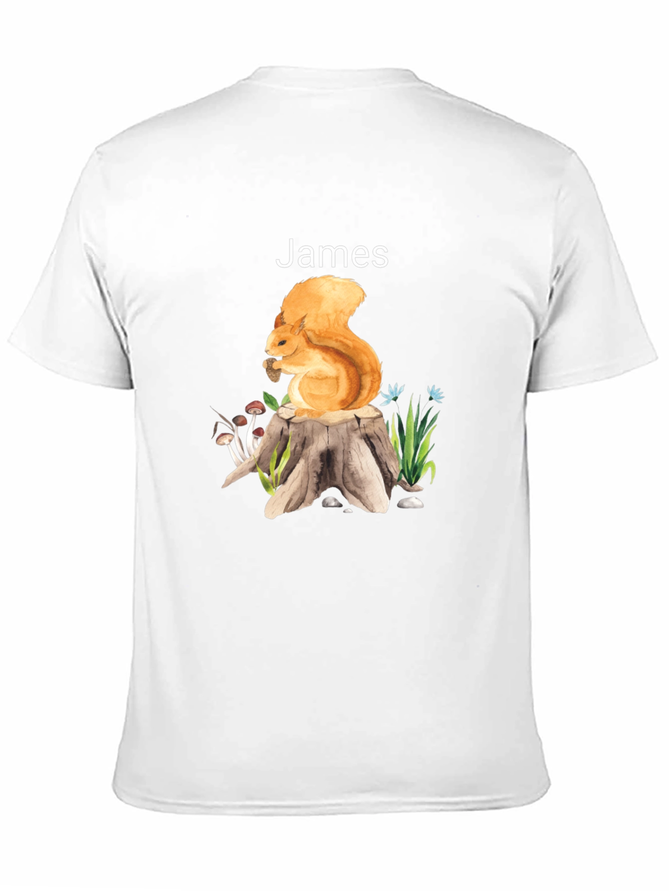 Squirrel Personalized Tee: James Edition