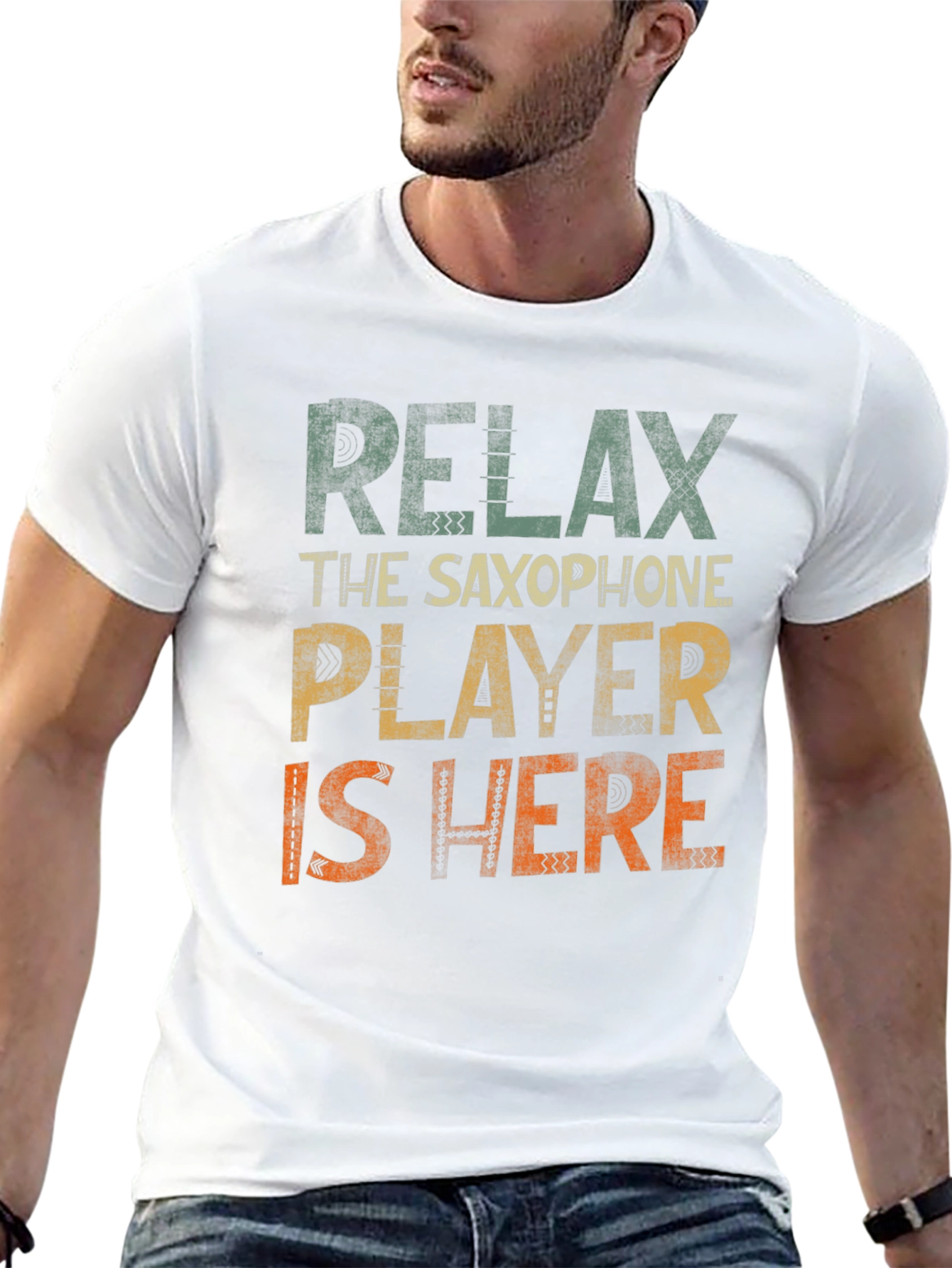 Relax Saxophone Player T-Shirt - Music Lover Tee