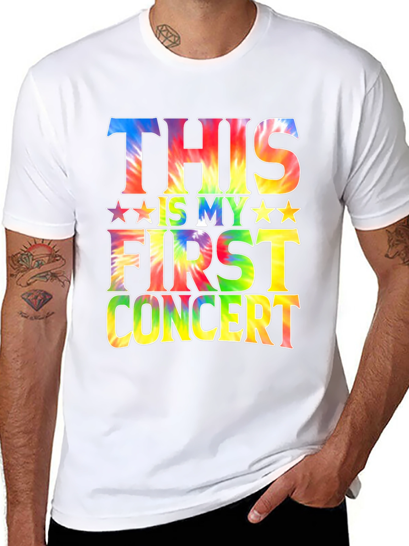 Tie-Dye First Concert Graphic T-Shirt