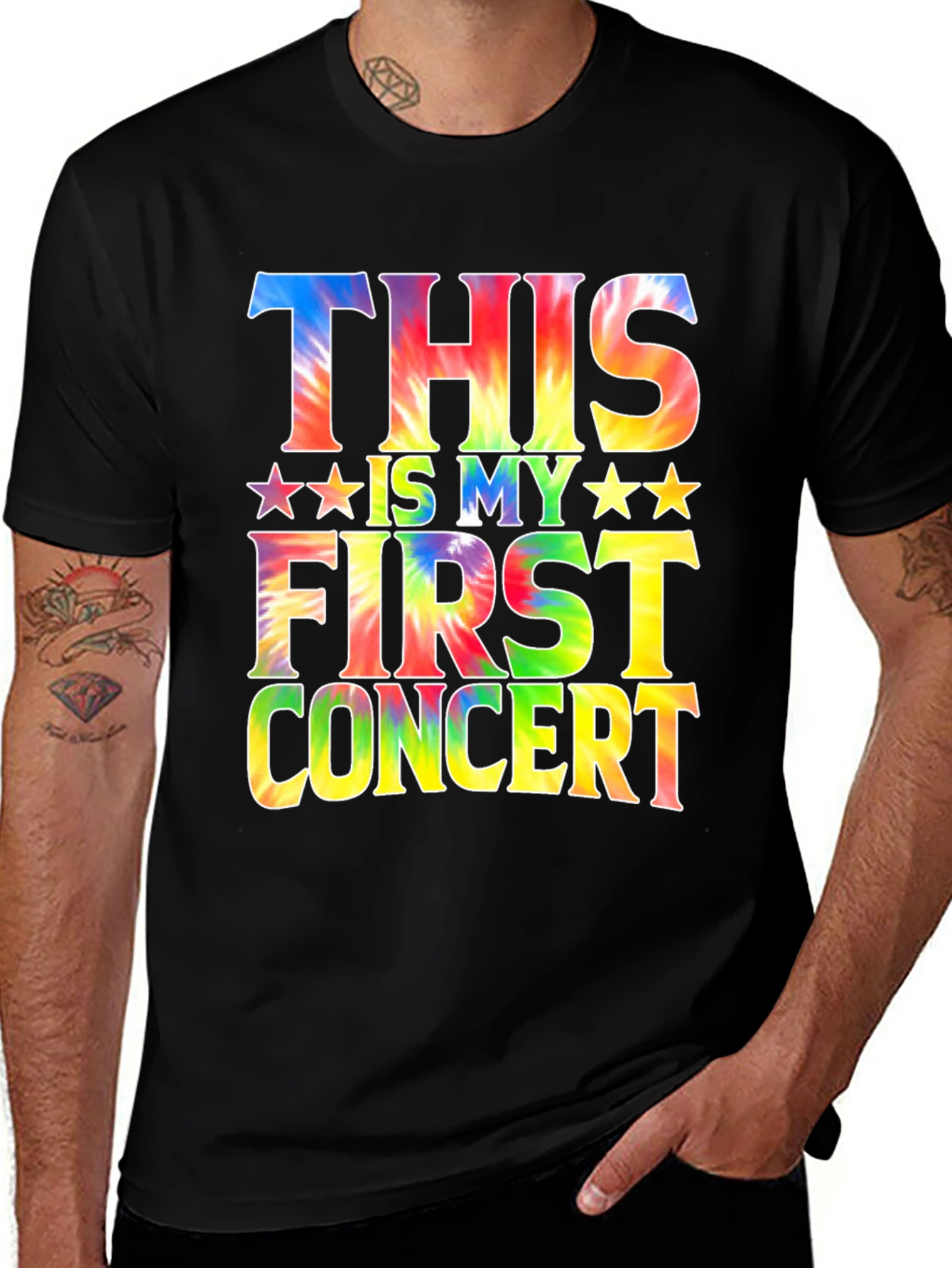 Tie-Dye First Concert Graphic T-Shirt