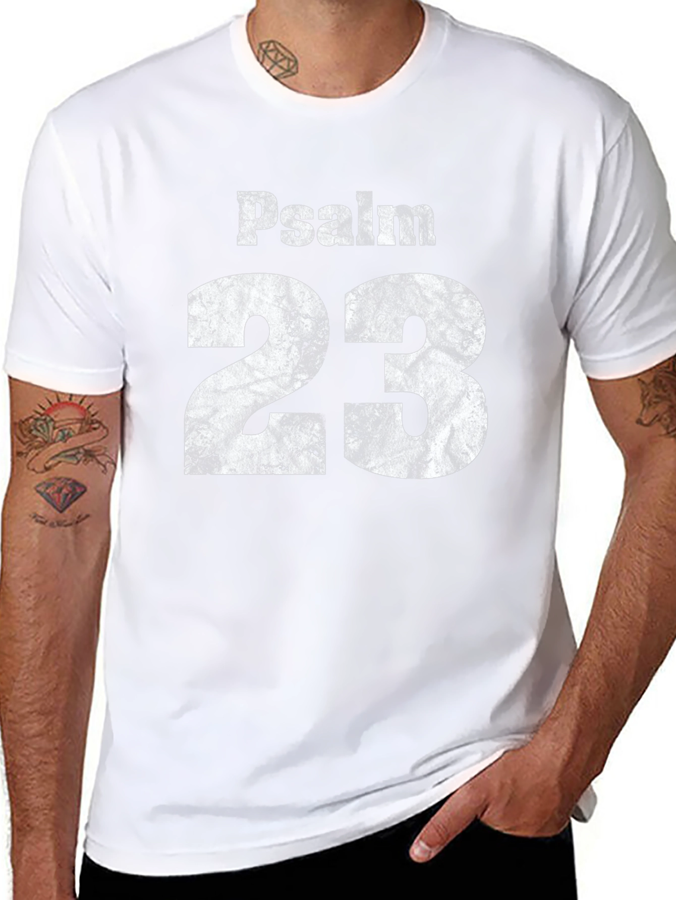 Psalm 23 Graphic Tee - Religious Inspired T-Shirt