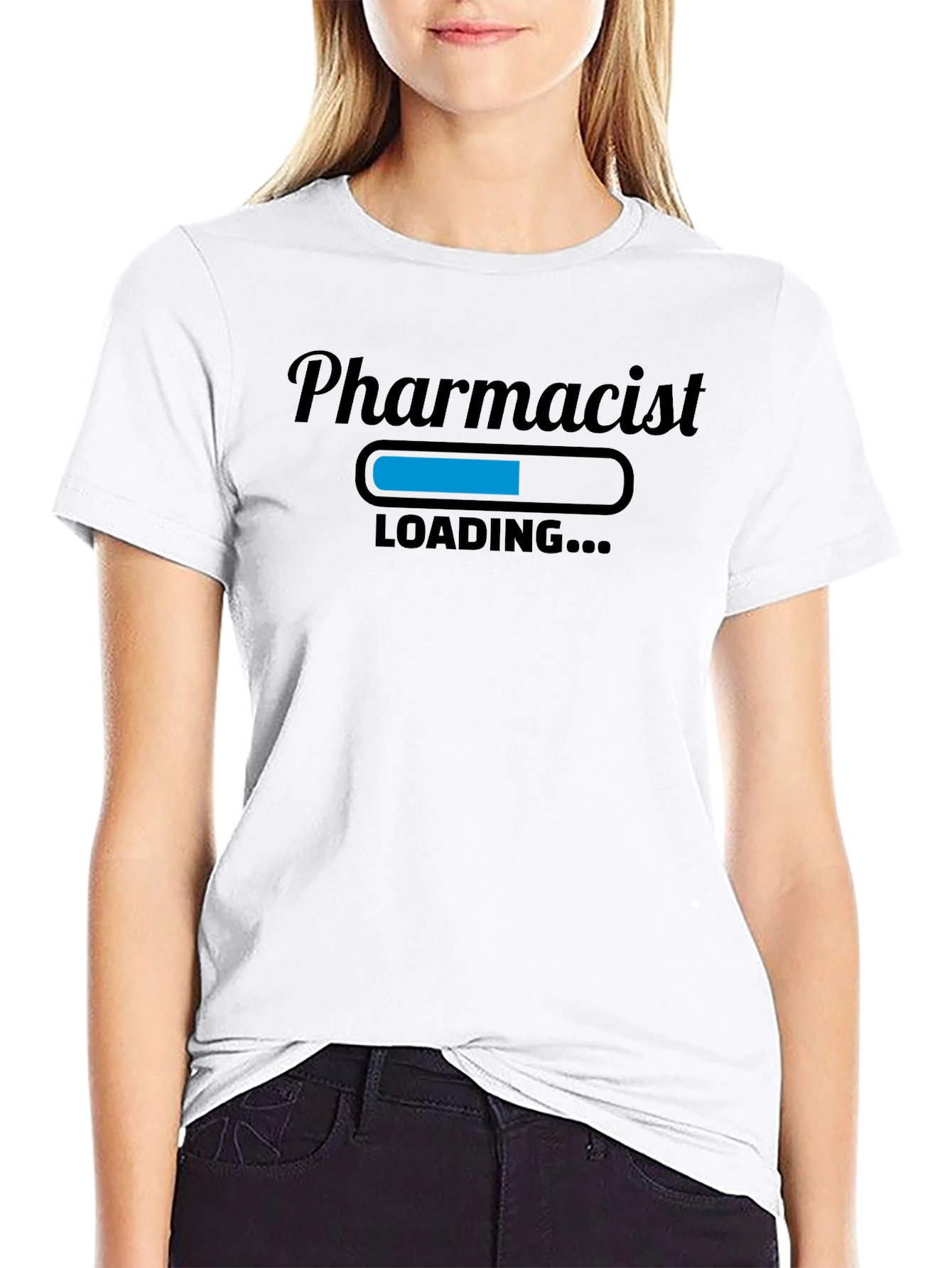 Pharmacist Loading Funny Black T-Shirt