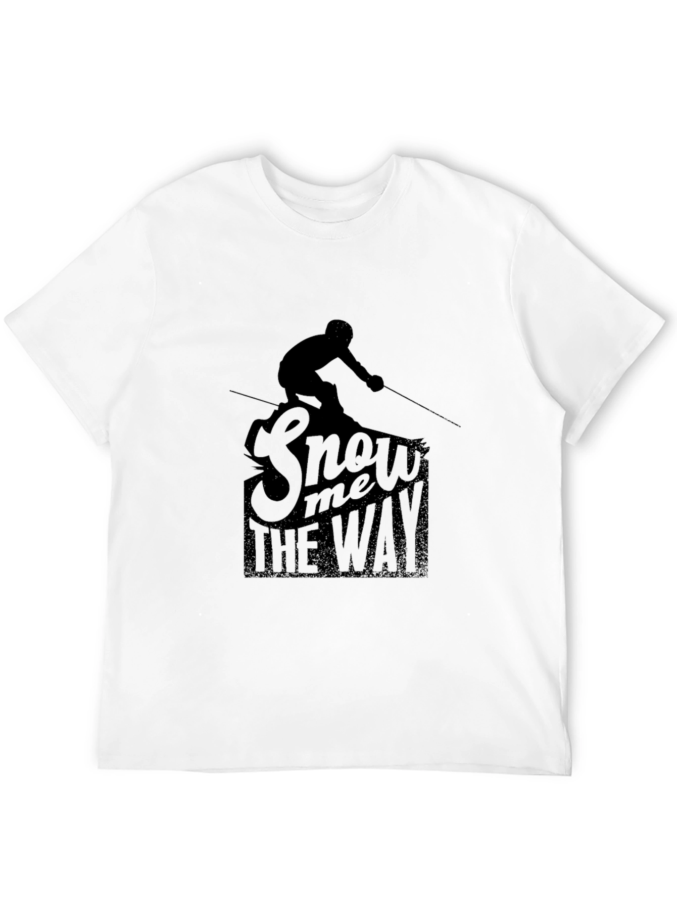 Snow Me the Way Graphic T-Shirt - Black