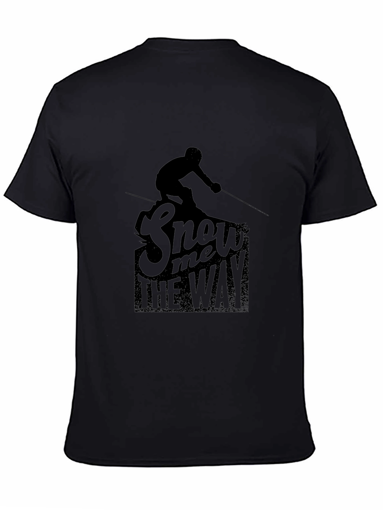 Snow Me the Way Graphic T-Shirt - Black