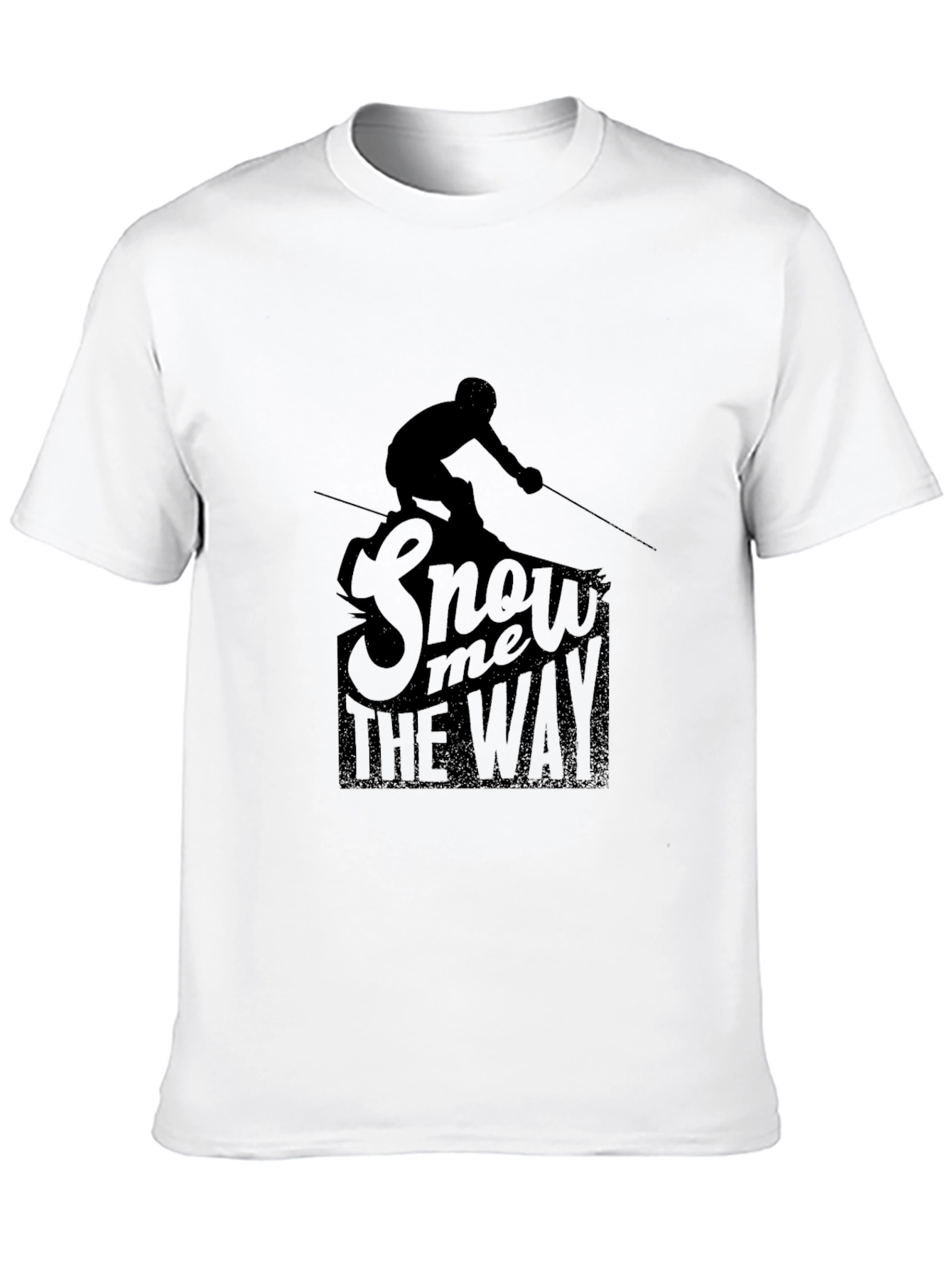 Snow Me the Way Graphic T-Shirt - Black