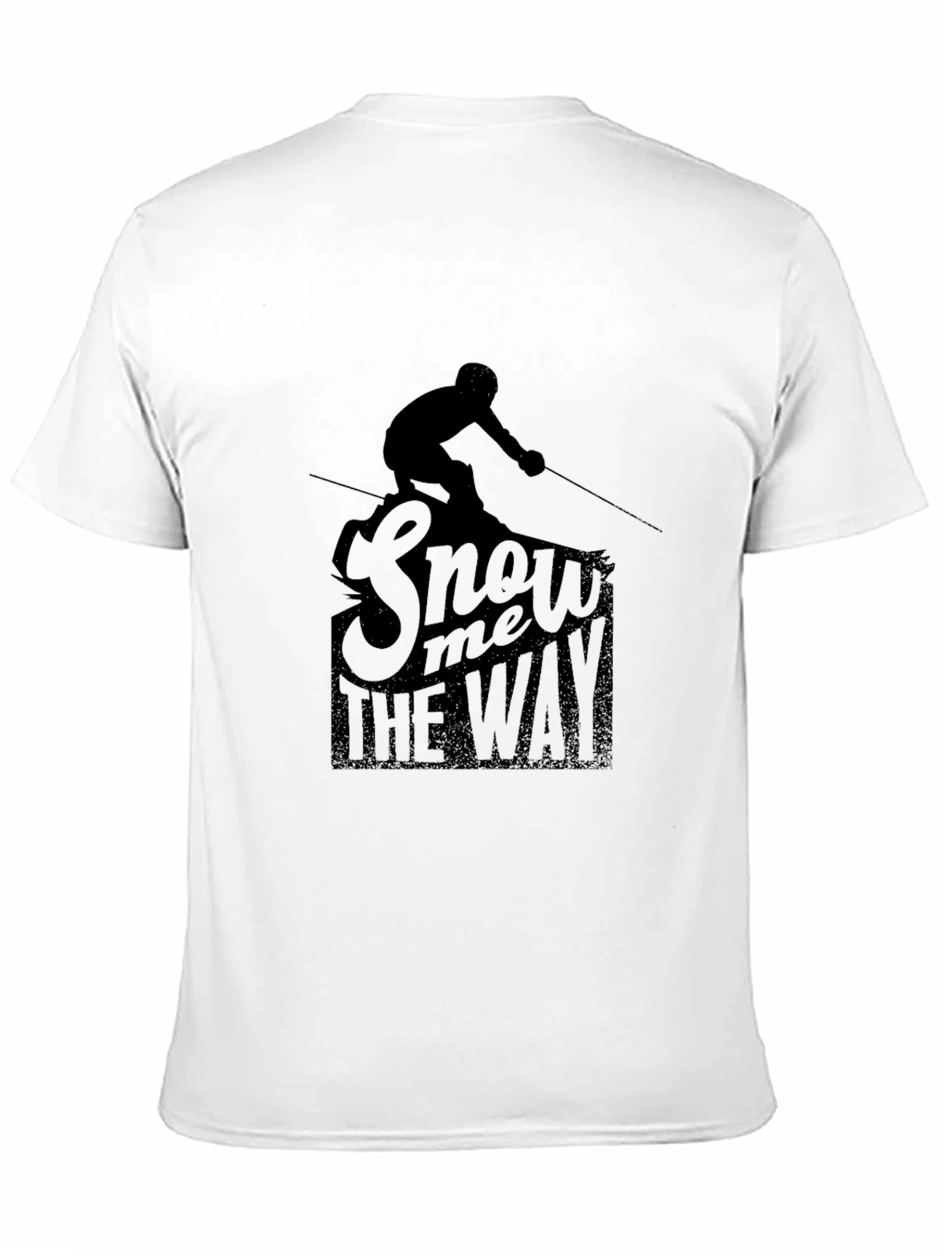 Snow Me the Way Graphic T-Shirt - Black