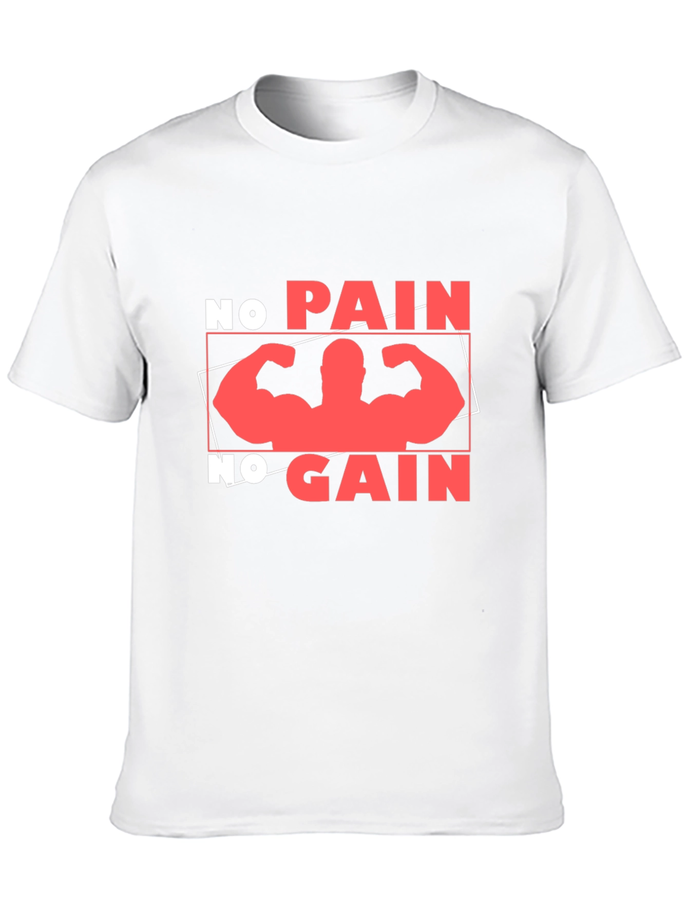 No Pain No Gain Graphic Tee - Black