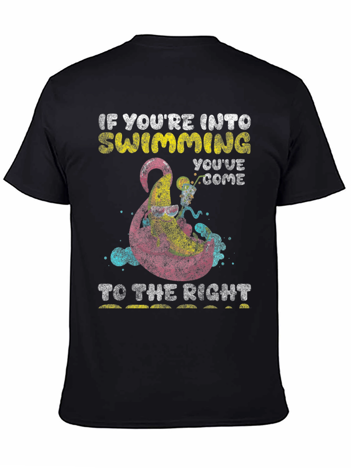 Swimming Octopus Graphic T-Shirt