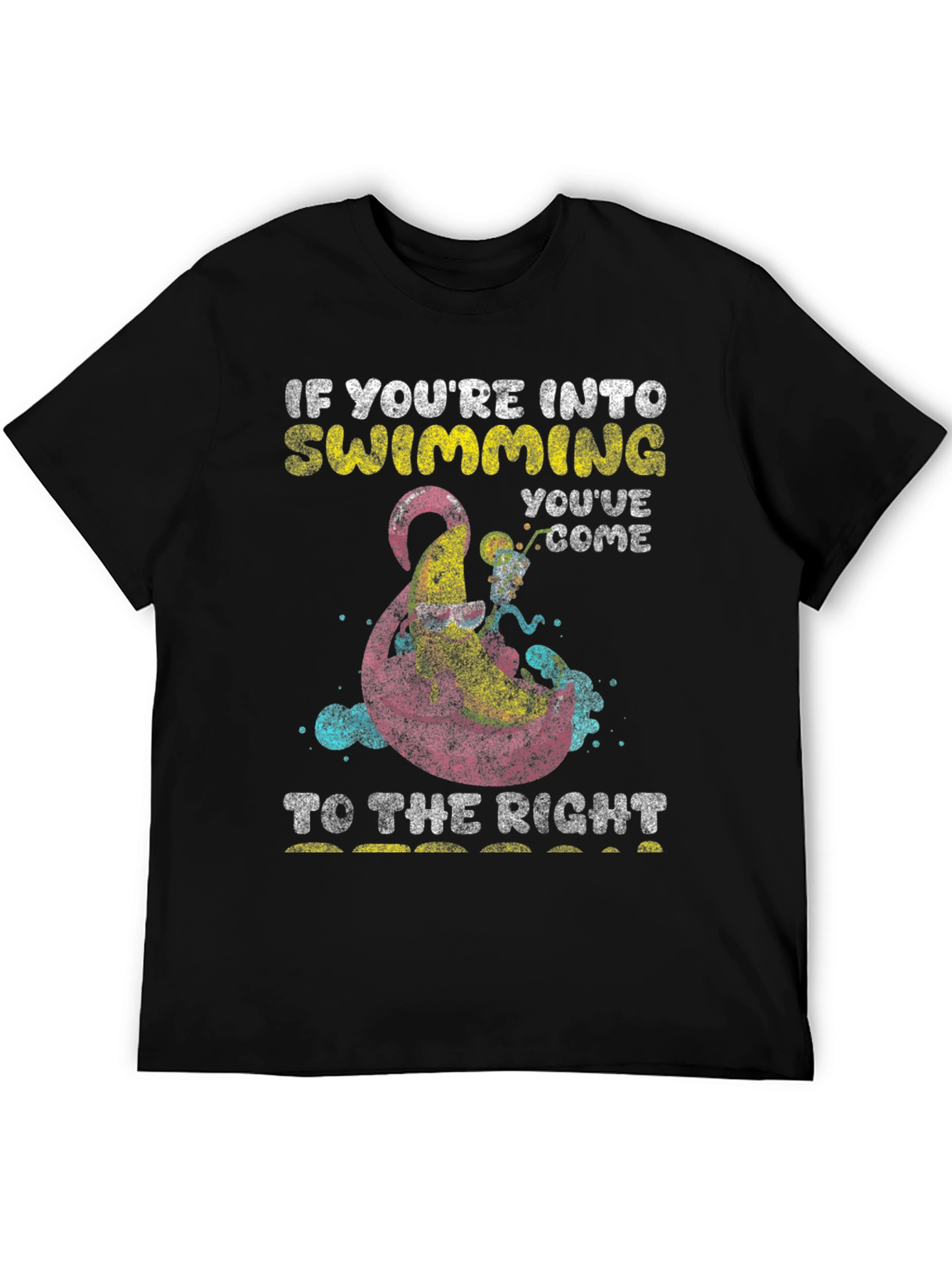 Swimming Octopus Graphic T-Shirt