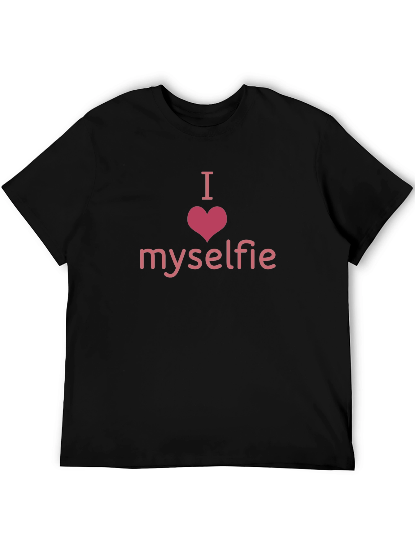 I Heart Myselfie Black T-Shirt