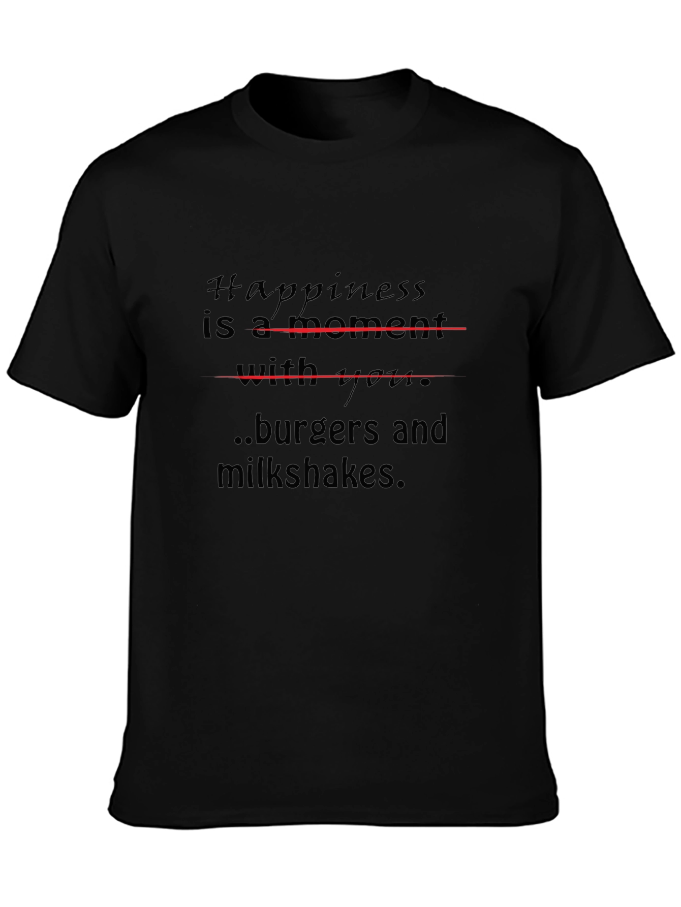 Happiness Burgers and Milkshakes T-Shirt