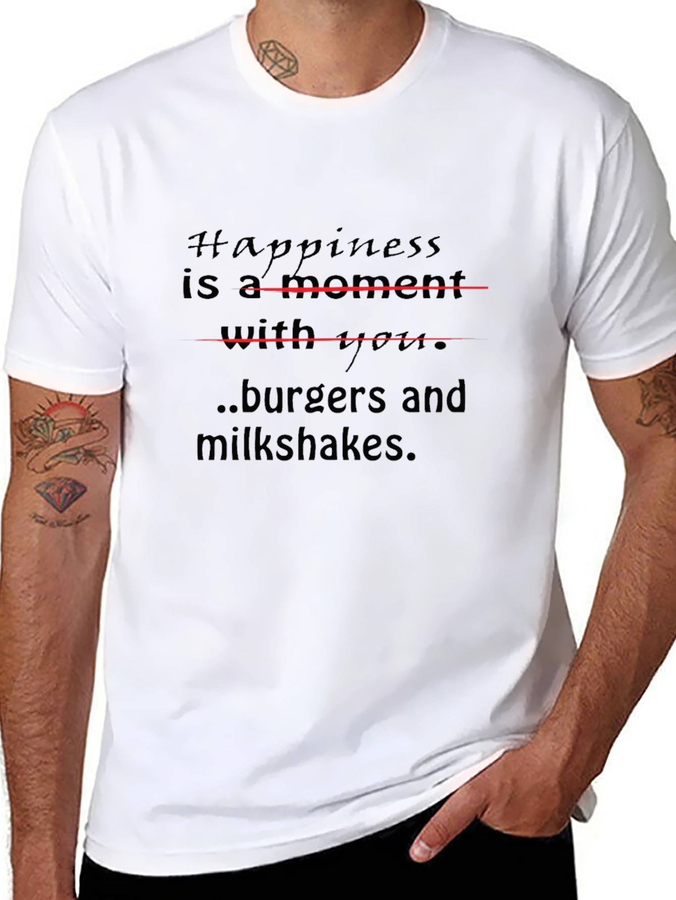Happiness Burgers and Milkshakes T-Shirt