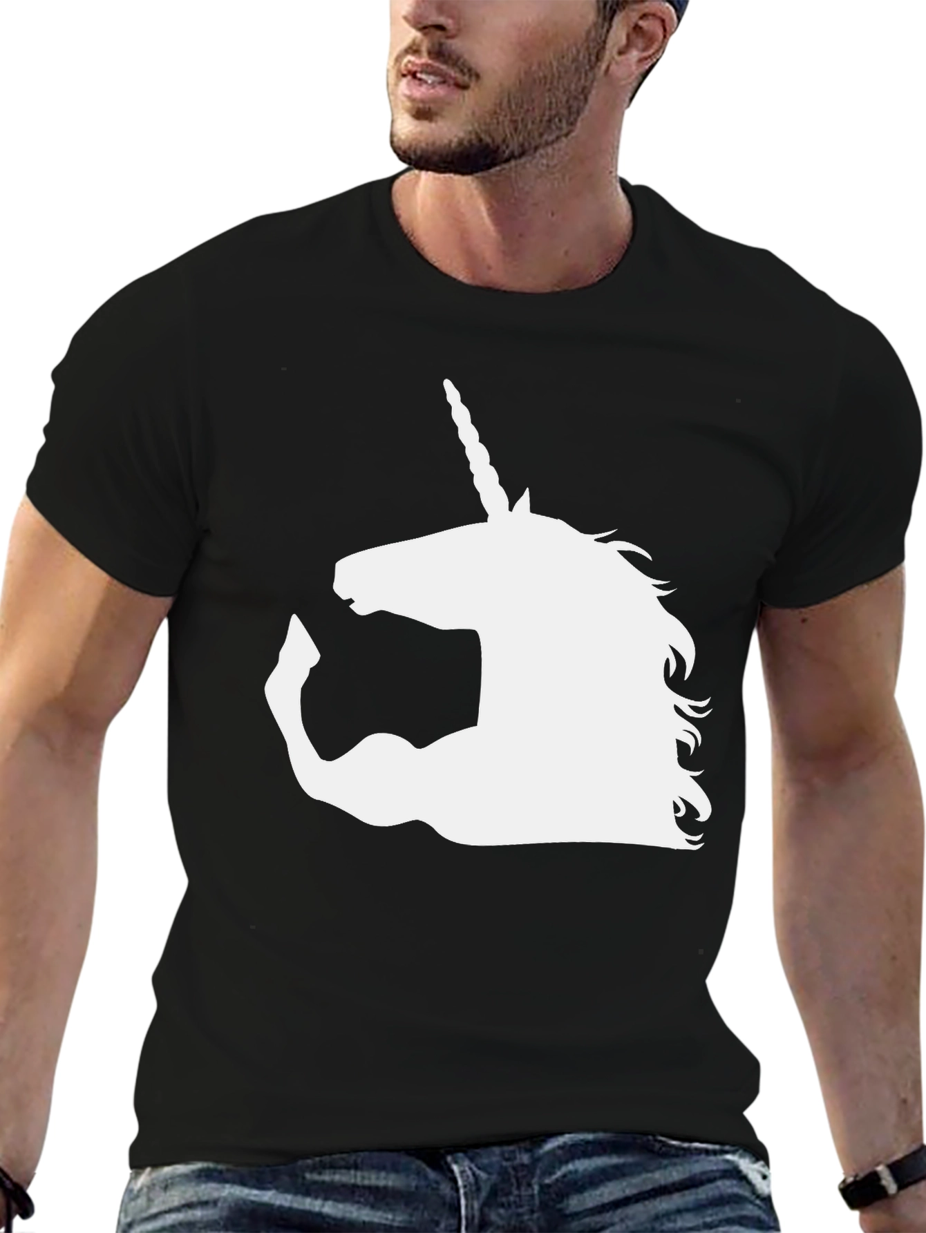 Unicorn Gym Beast T-Shirt - Black