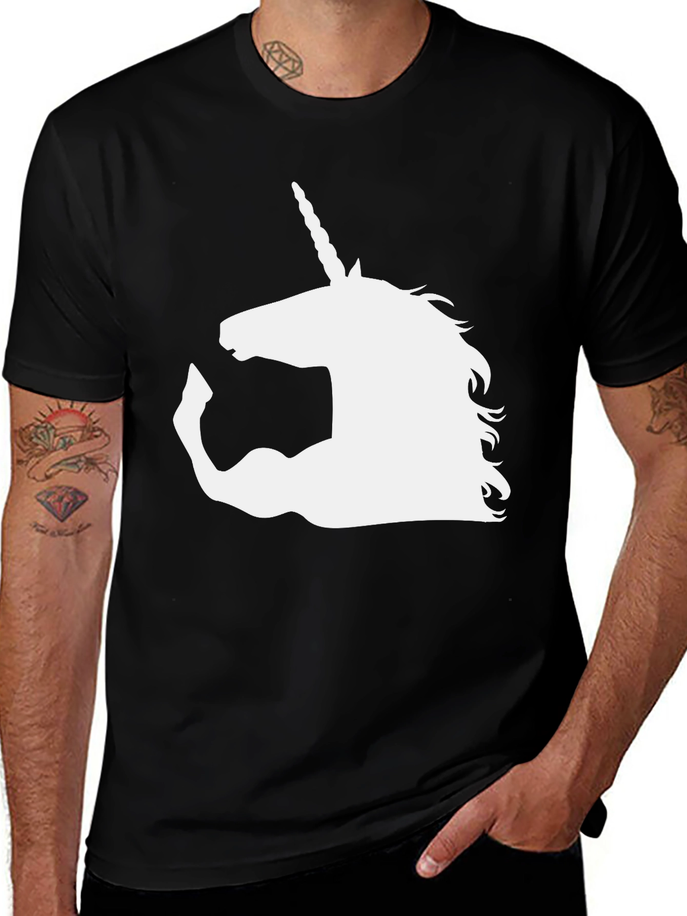 Unicorn Gym Beast T-Shirt - Black