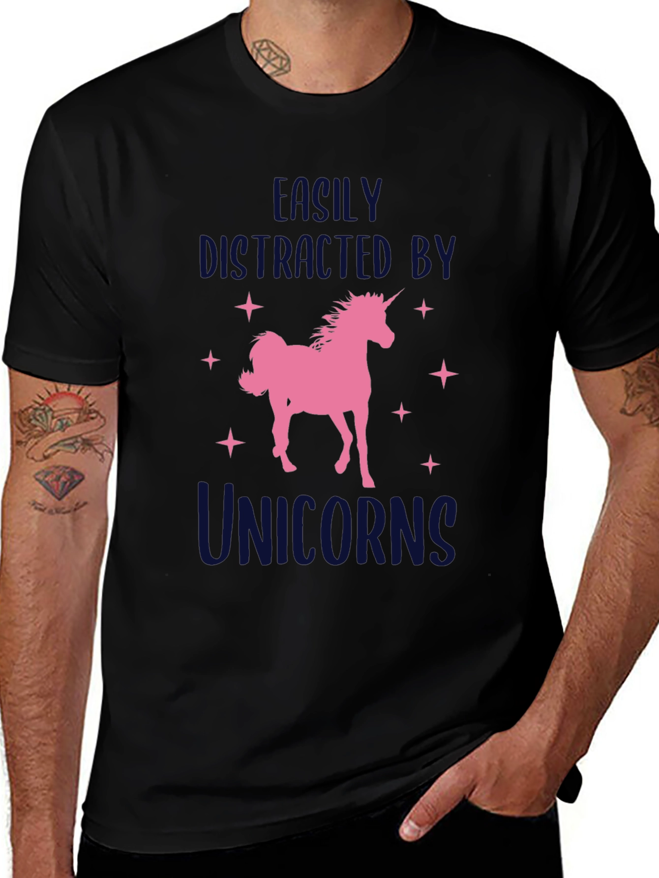 Unicorn Lover T-Shirt - Easily Distracted
