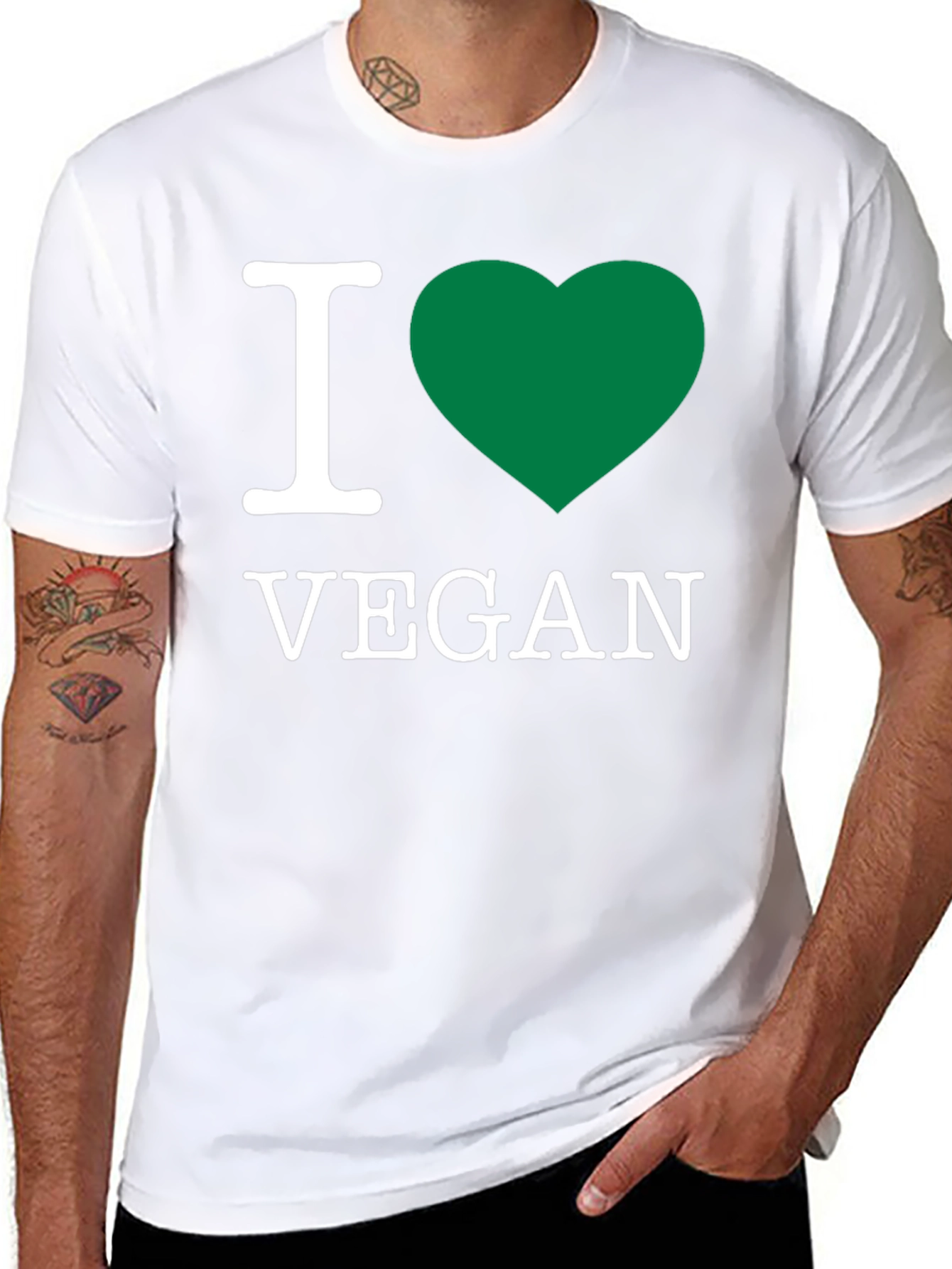 I Heart Vegan T-Shirt - Black