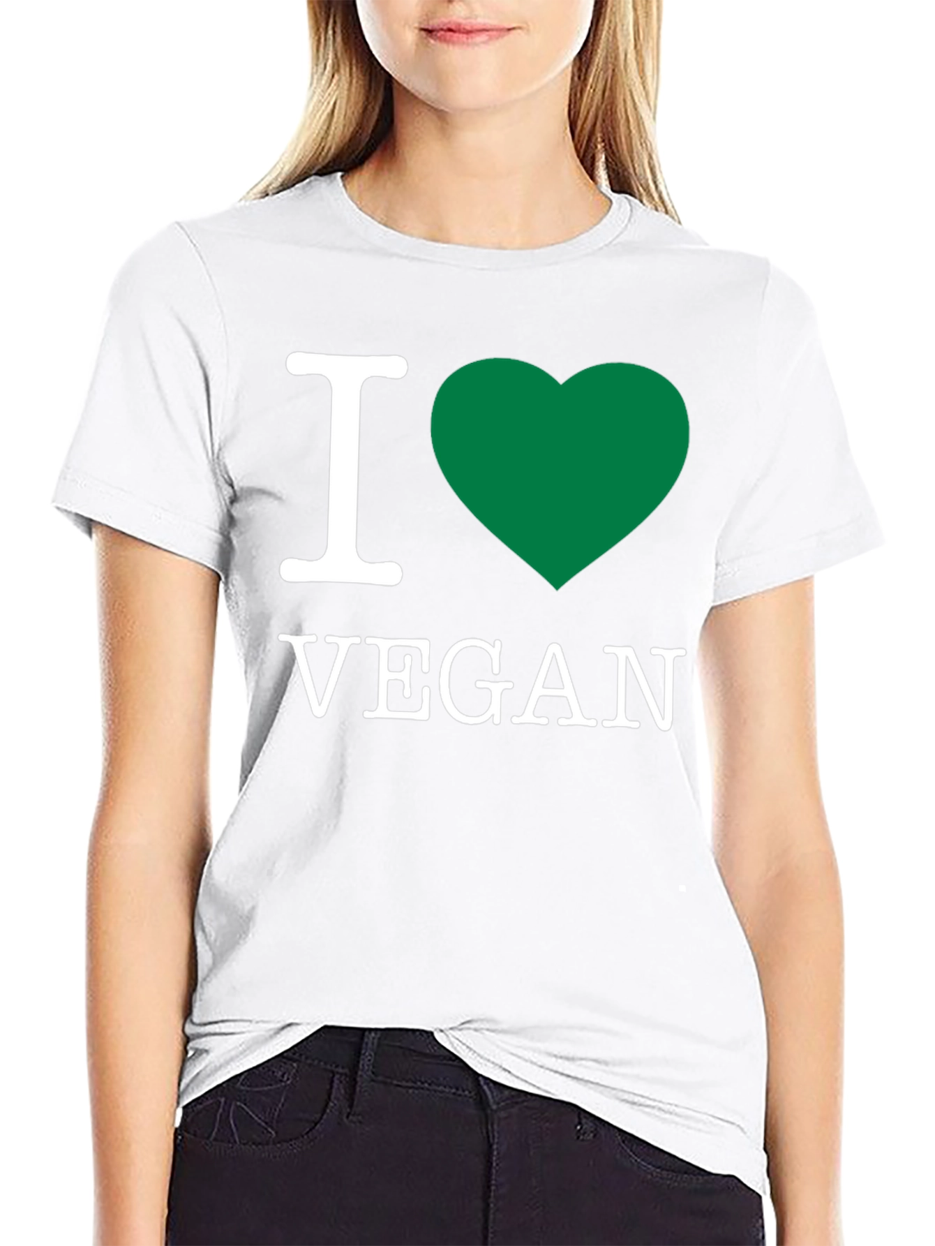 I Heart Vegan T-Shirt - Black
