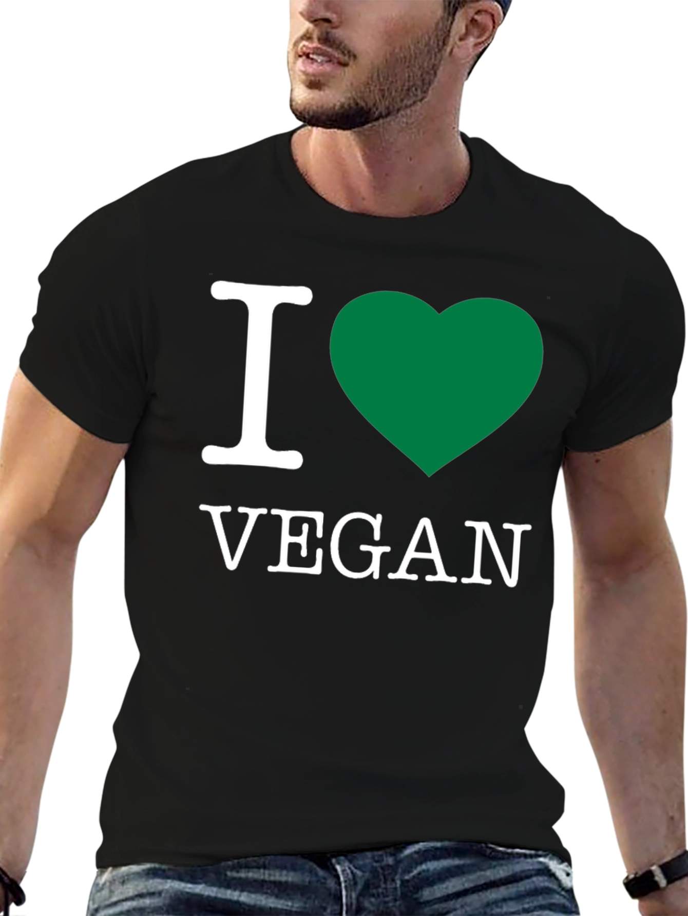 I Heart Vegan T-Shirt - Black