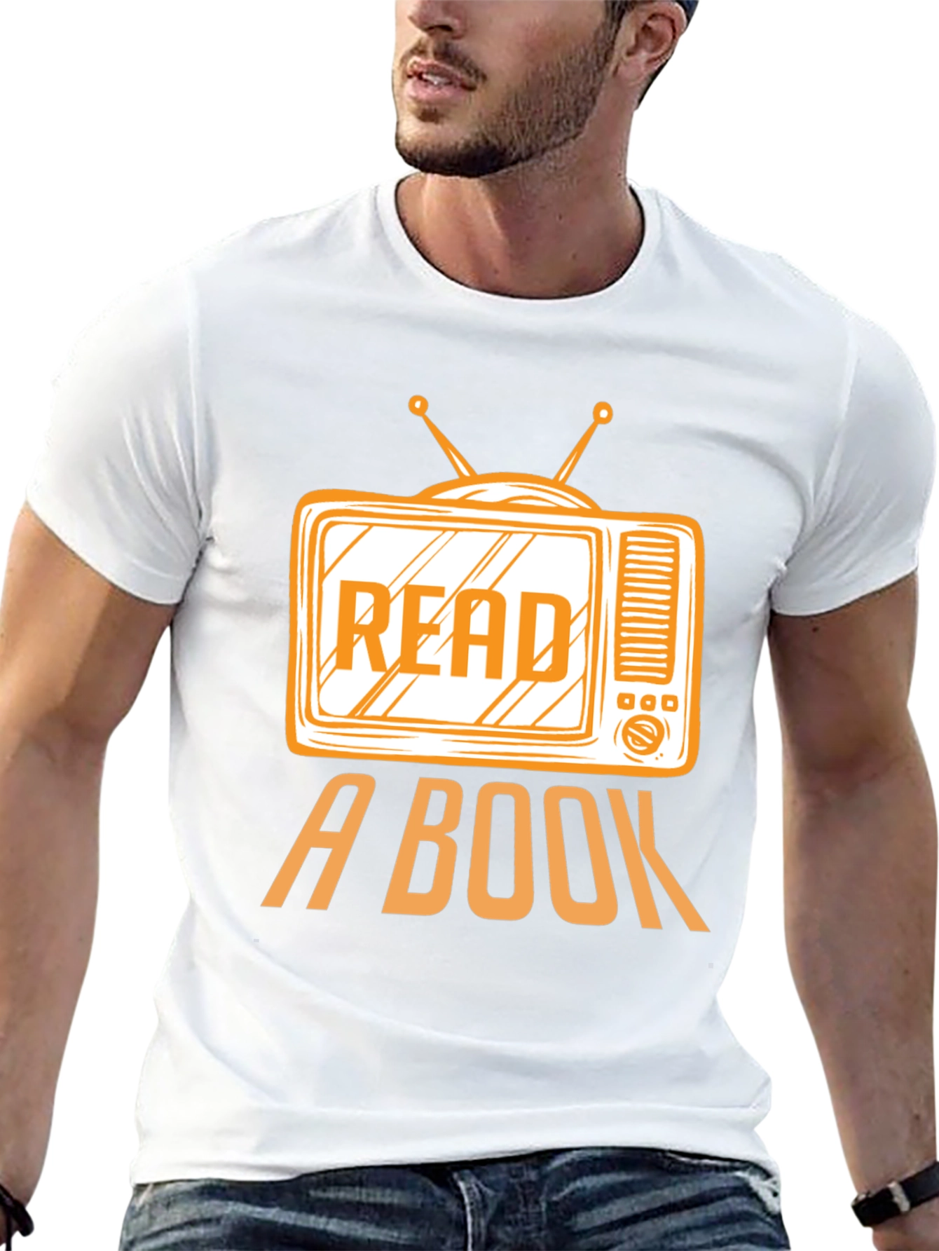 Read a Book T-Shirt - Anti-TV Retro Style Tee