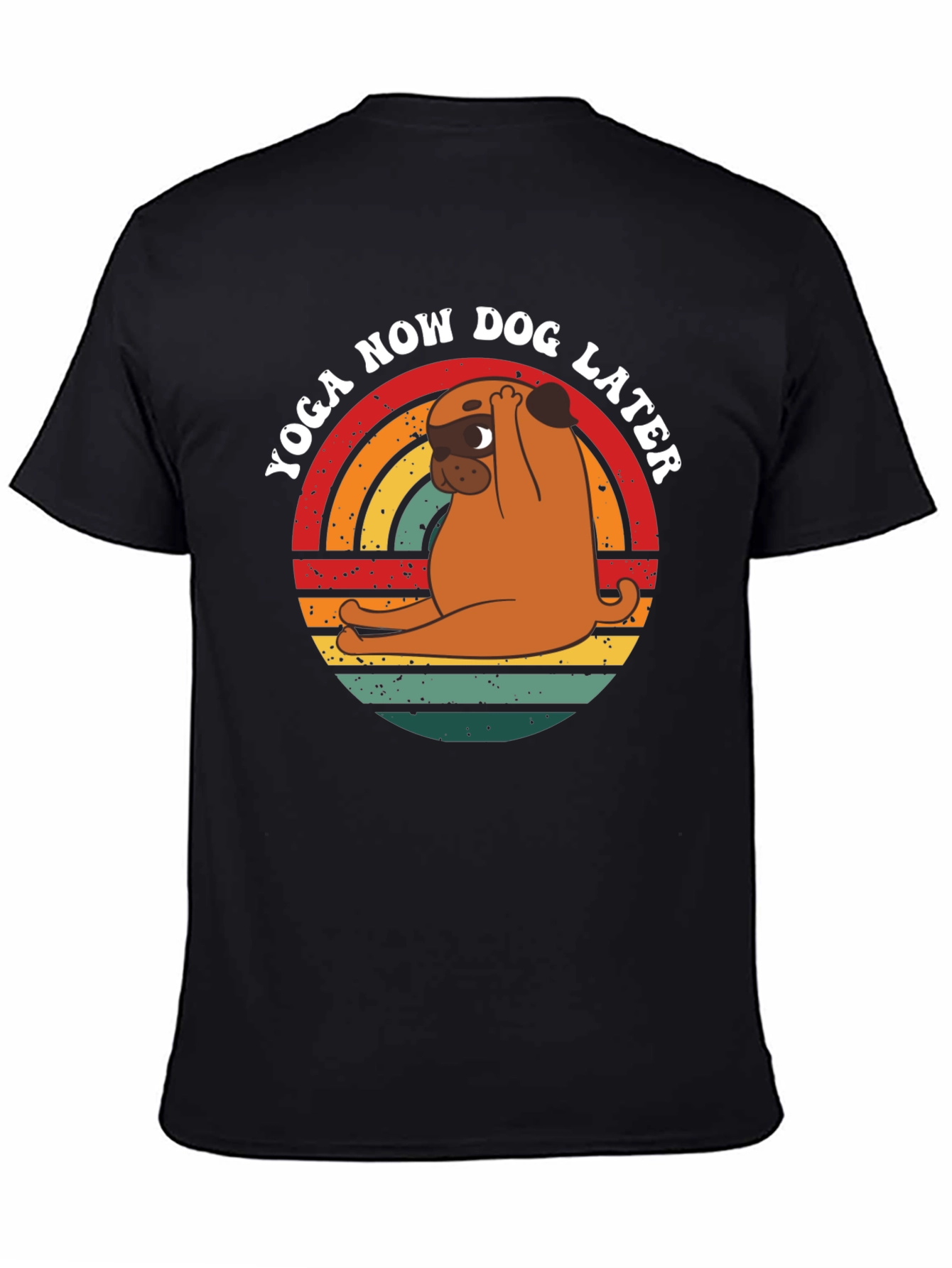 Yoga Now Dog Later Graphic T-Shirt