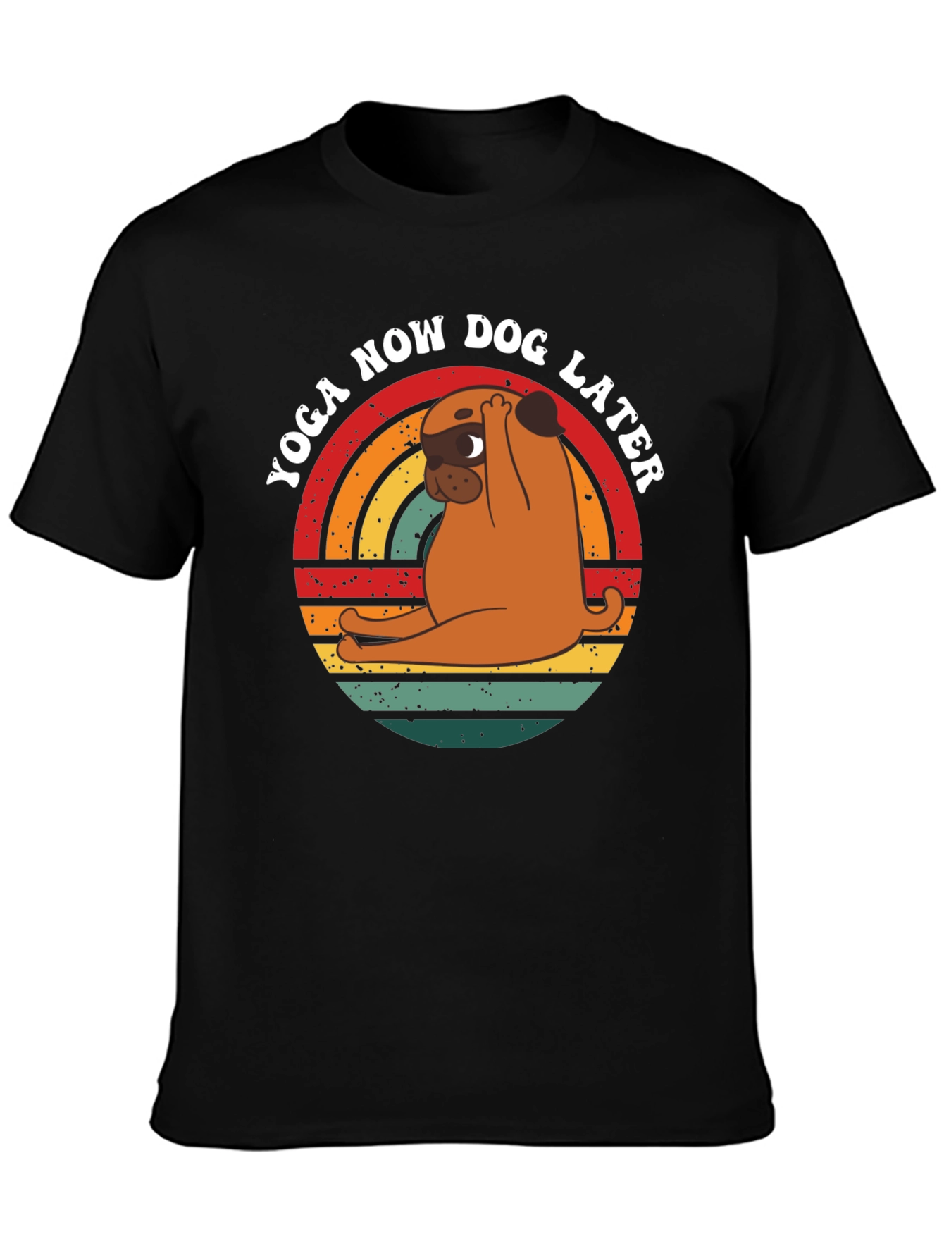 Yoga Now Dog Later Graphic T-Shirt