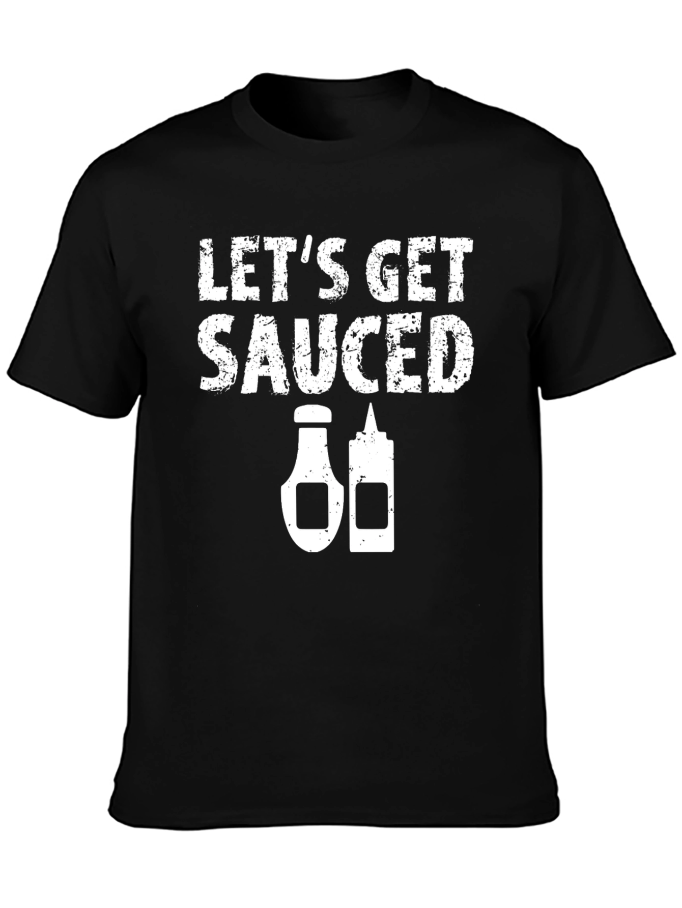 Lets Get Sauced Graphic Tee - Black