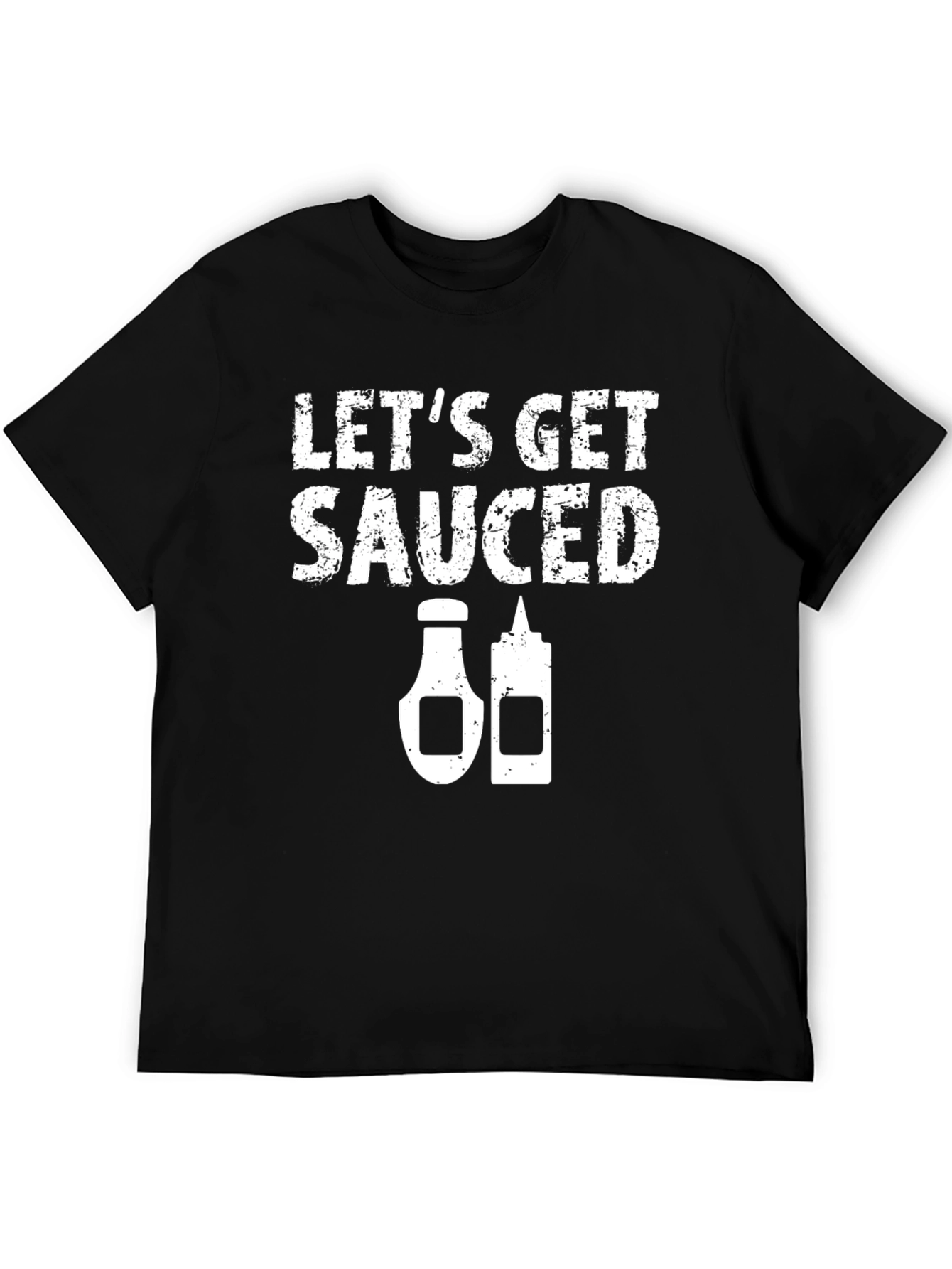Lets Get Sauced Graphic Tee - Black