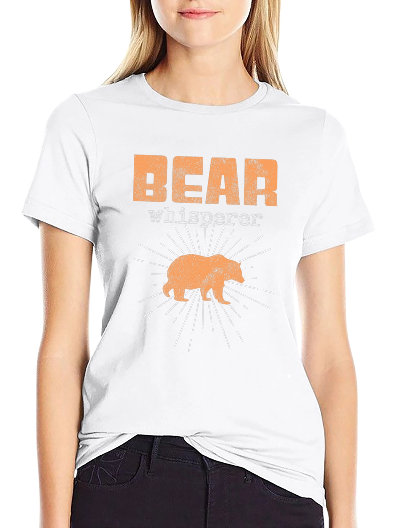 Bear Whisperer Black Graphic T-Shirt