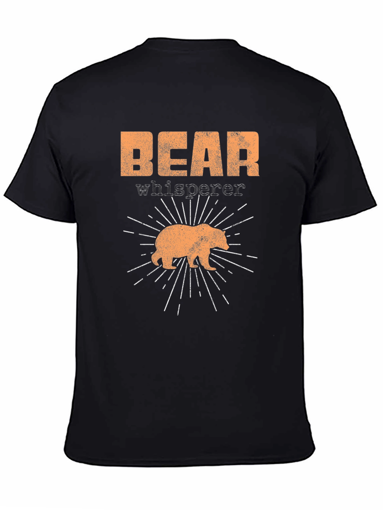 Bear Whisperer Black Graphic T-Shirt