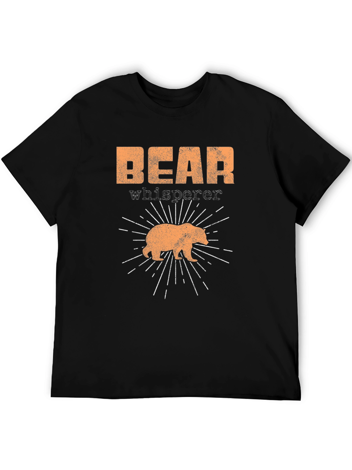 Bear Whisperer Black Graphic T-Shirt